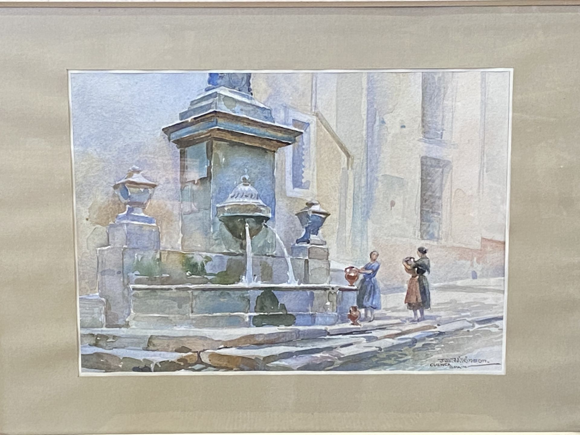 Framed and glazed watercolour, signed J.E. Wilkinson - Image 3 of 6