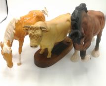 Three Beswick animals