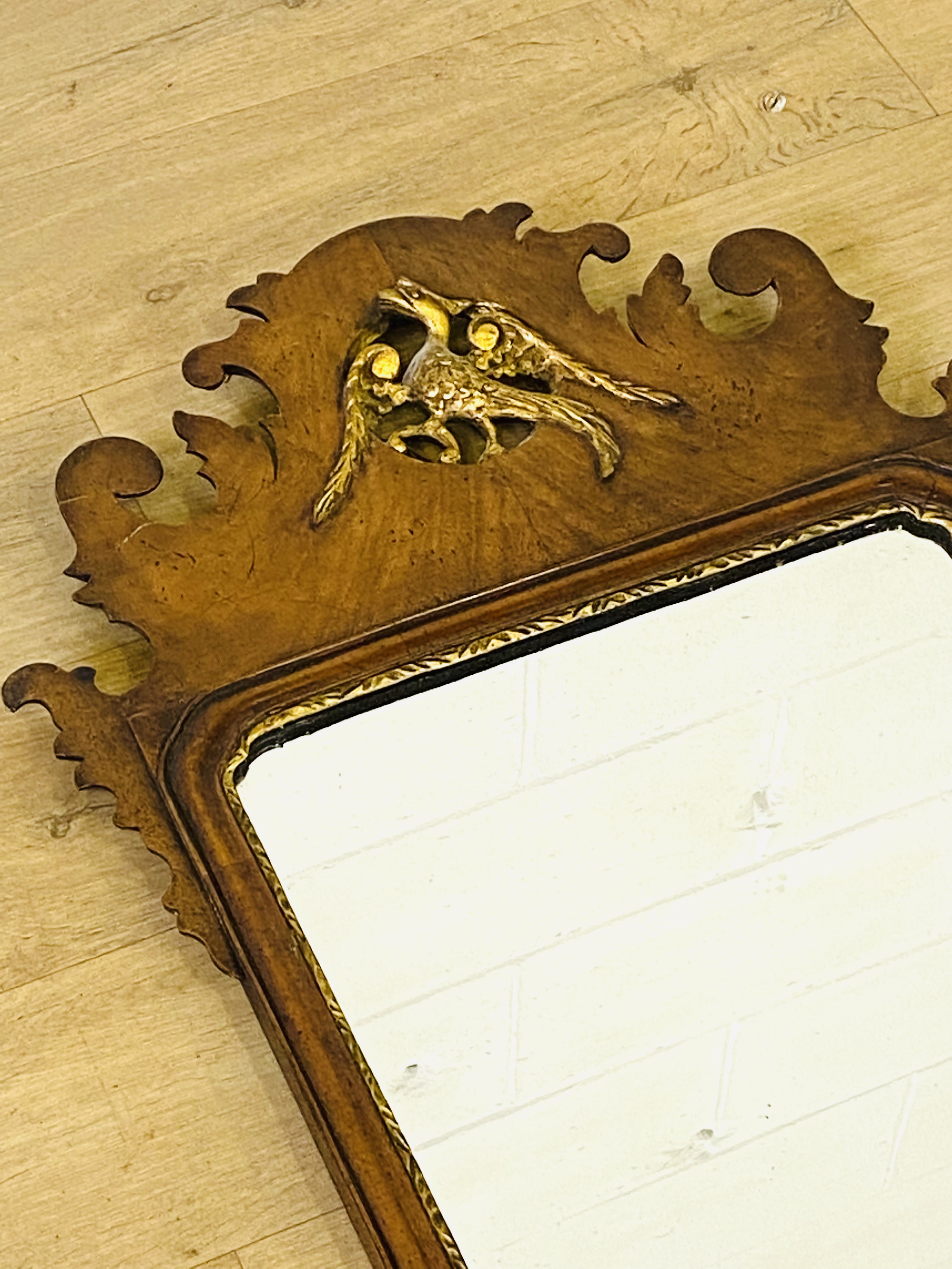 Georgian mahogany fret cut wall mirror - Image 5 of 5