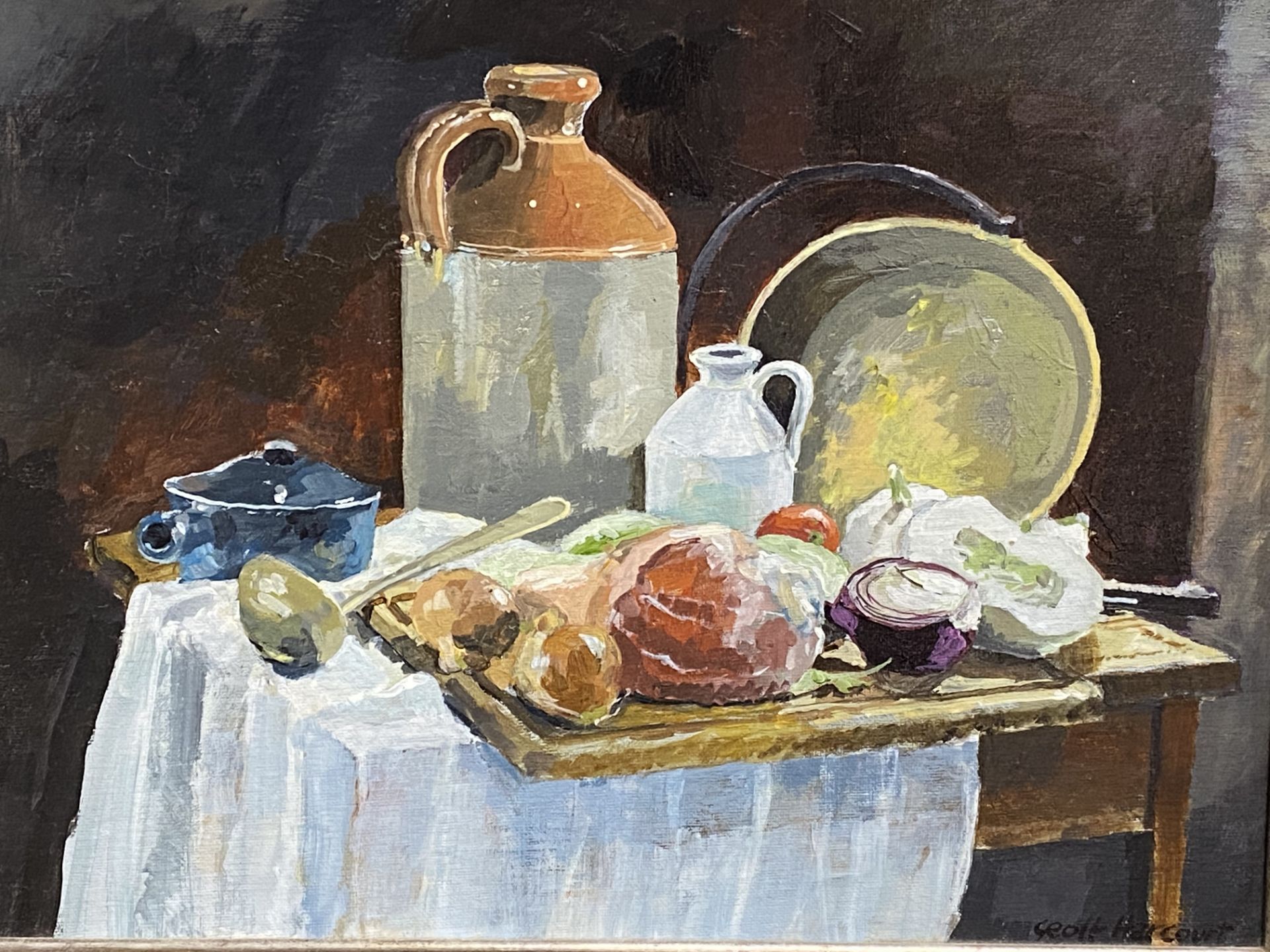 Oil on board still life - Image 2 of 5