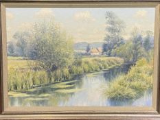 Framed oil on canvas, Ovington Mill signed Mervyn Goode