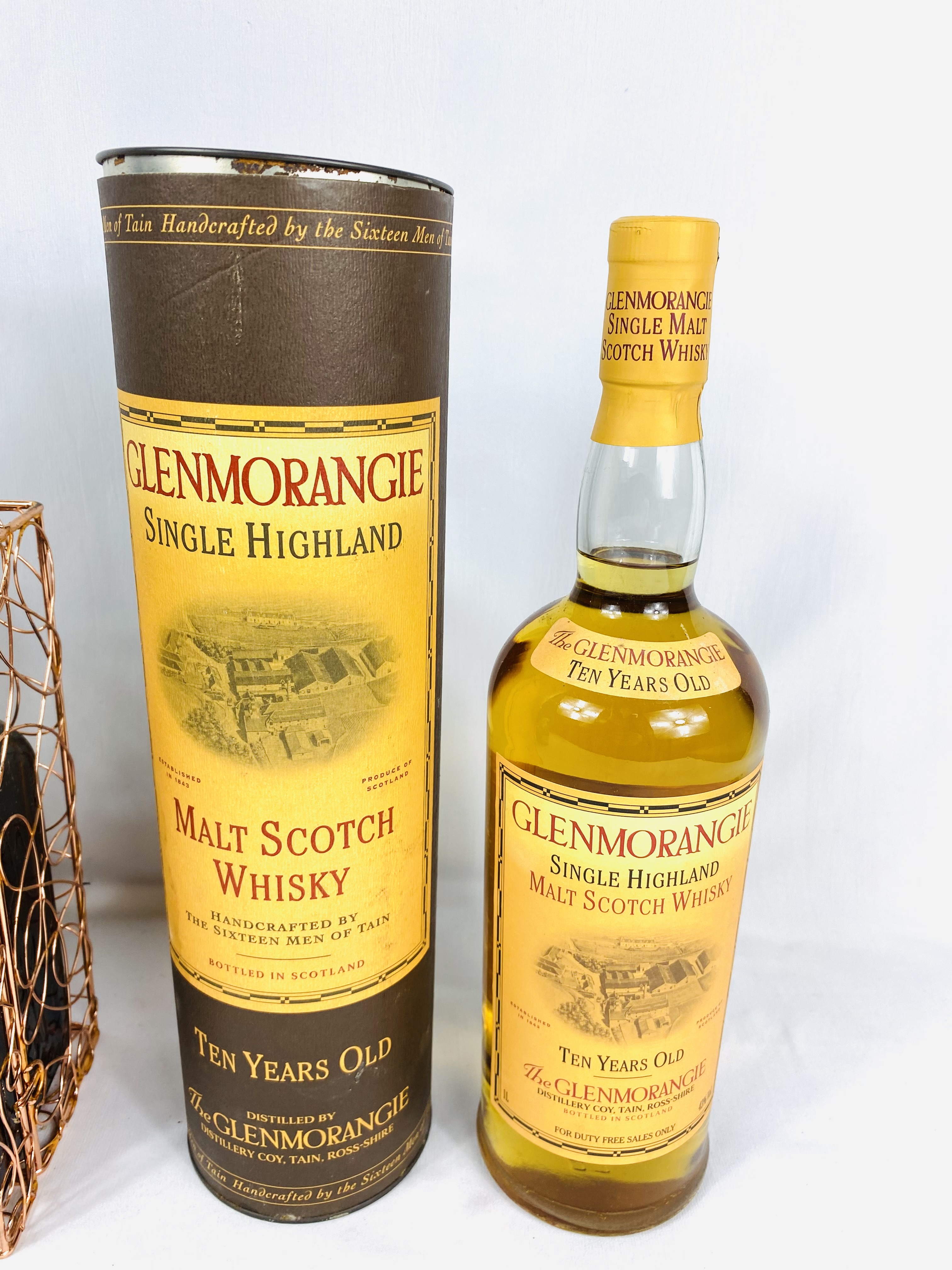1l bottle of Glenmorangie together three bottles of spirits/liqueurs - Image 5 of 7