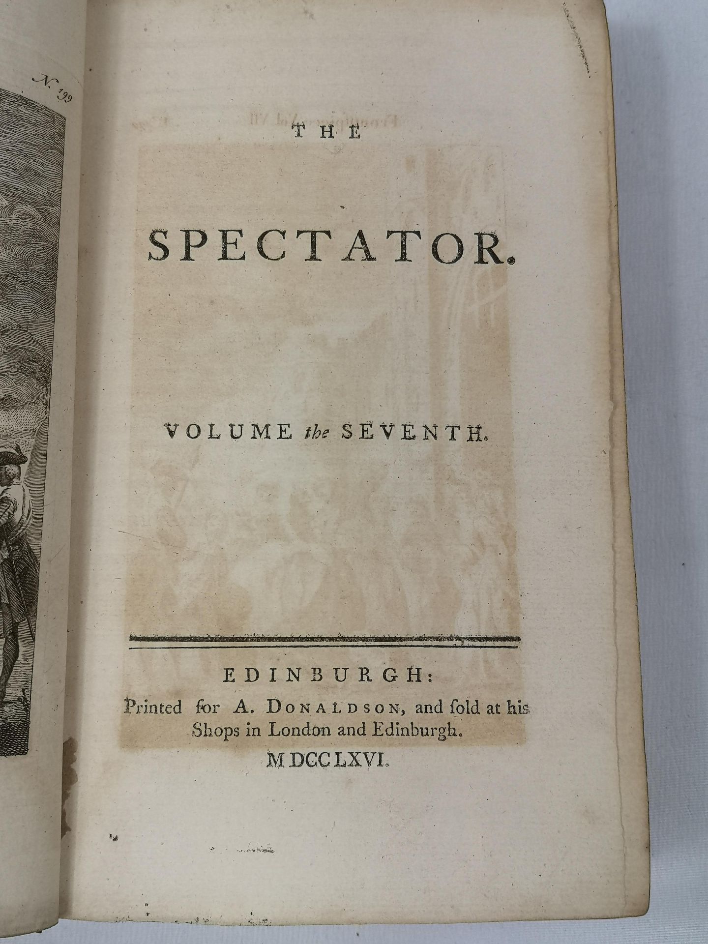 The Spectator, 2 volumes. Published London 1766 - Image 3 of 4