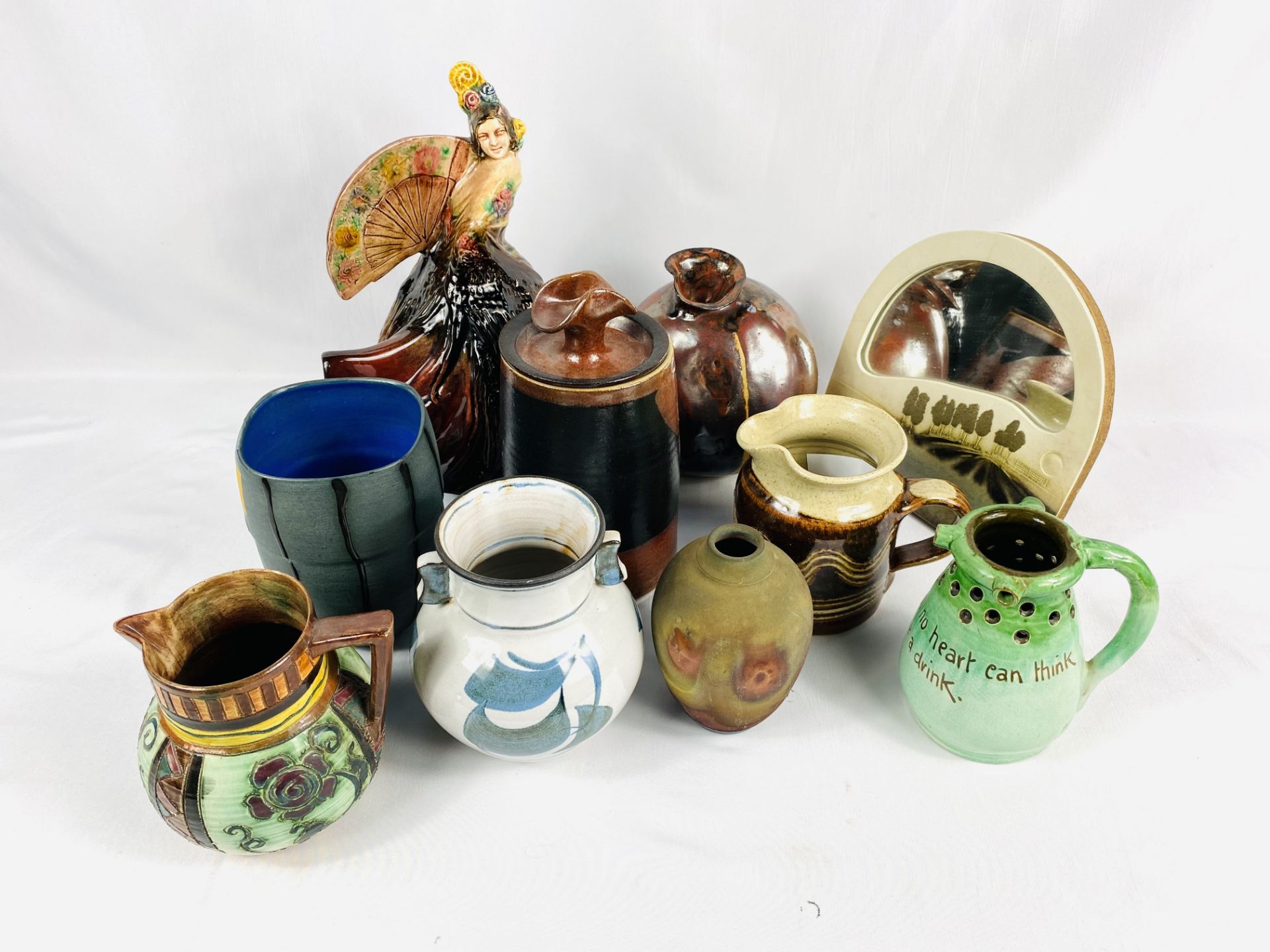Quantity of art and studio pottery