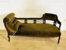 Mahogany chaise longue