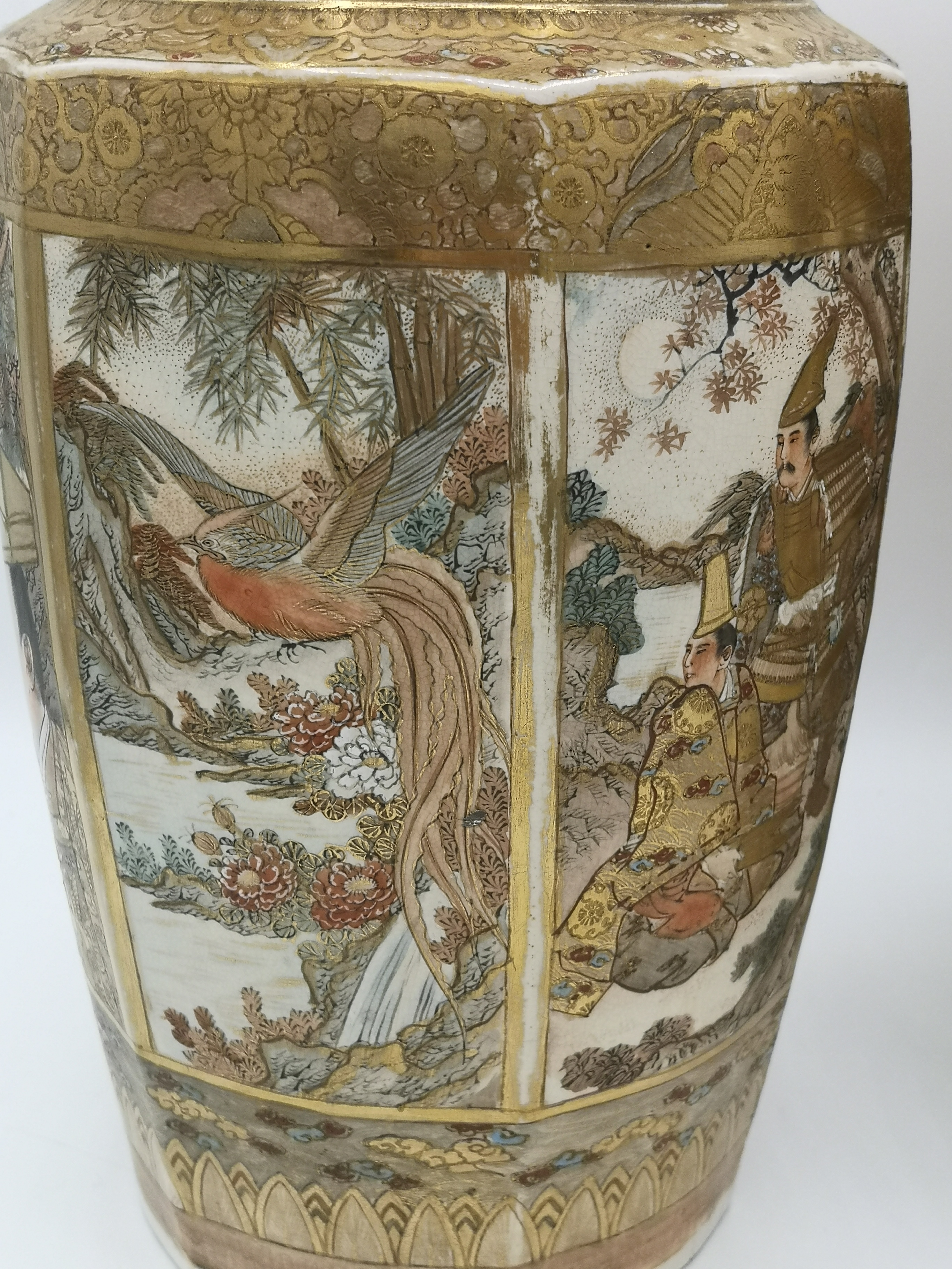 Pair of Japanese Satsuma vases - Image 8 of 23