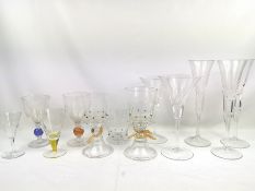 Collection of drinking glasses