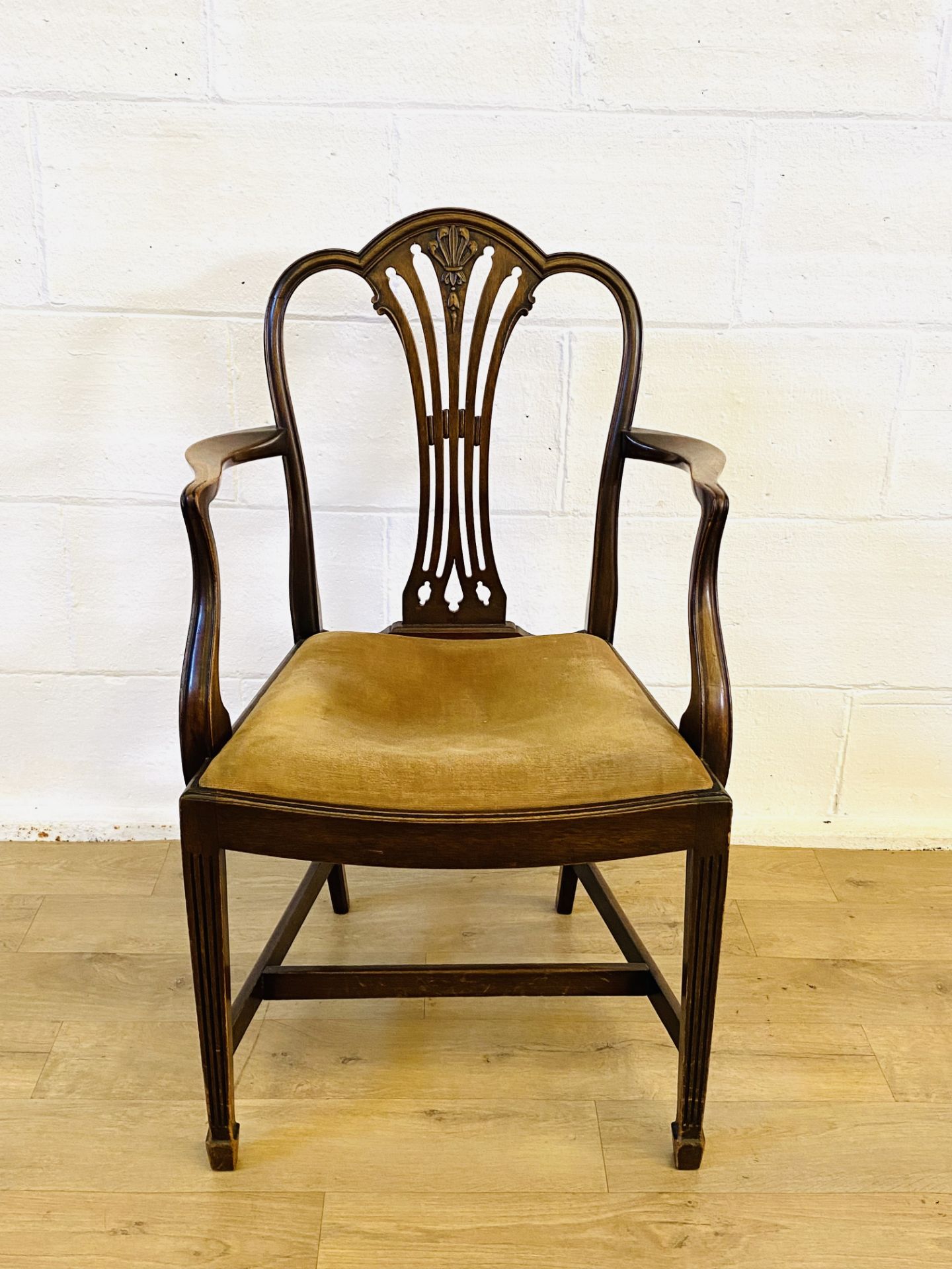 Georgian mahogany elbow chair