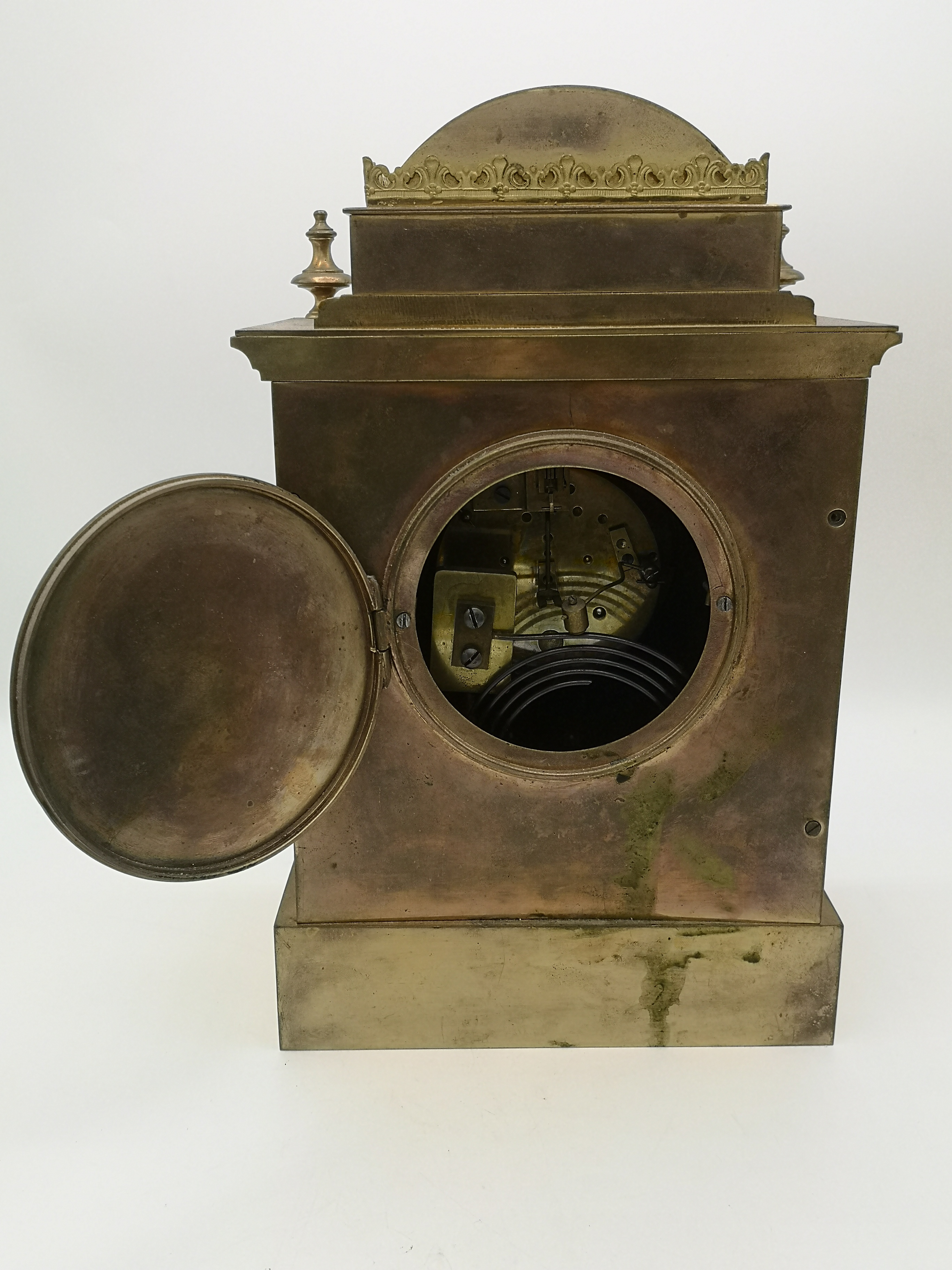 Brass cased mantel clock - Image 4 of 6