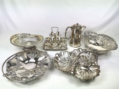 Quantity of silver plate