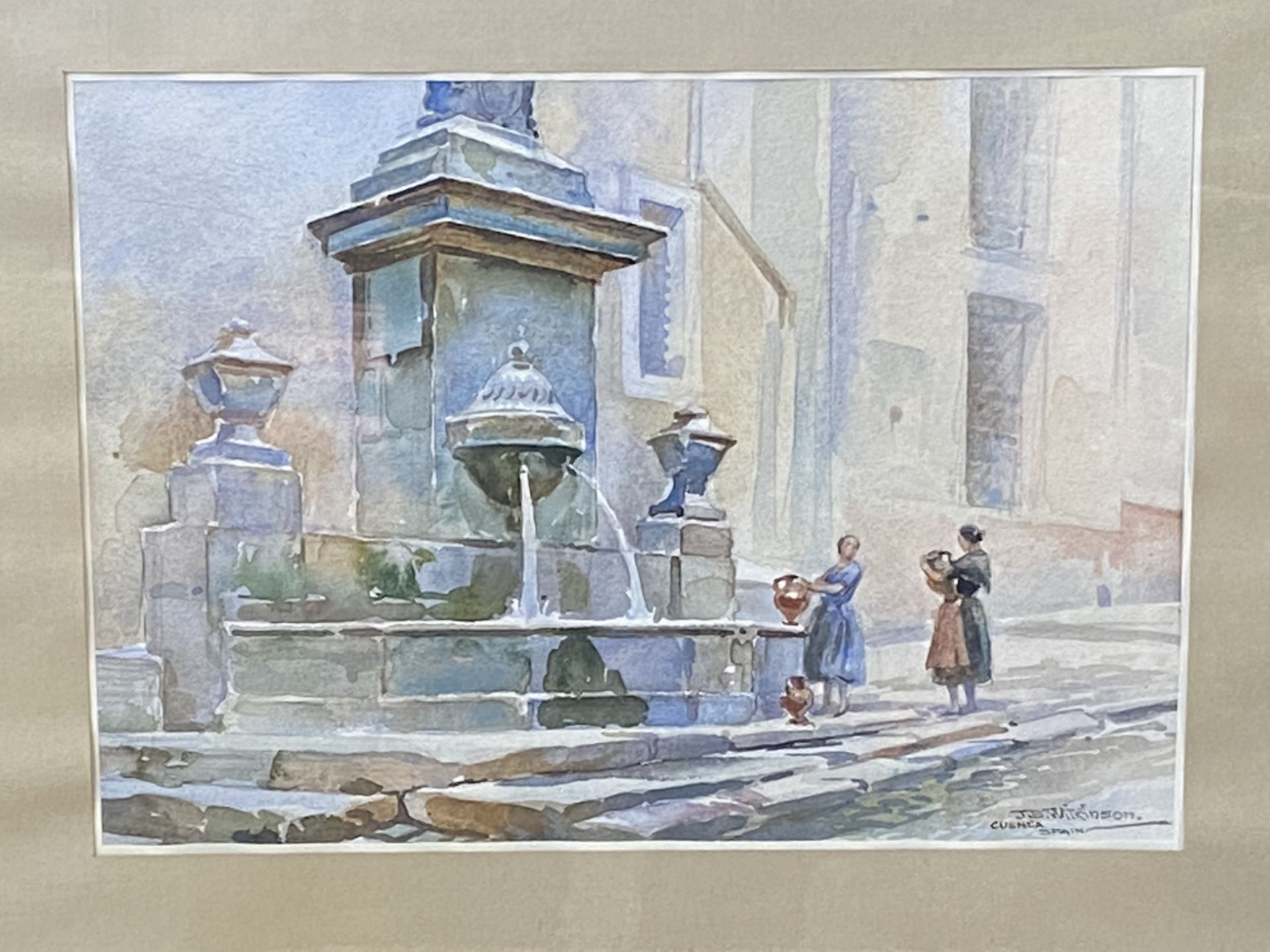 Framed and glazed watercolour, signed J.E. Wilkinson - Image 5 of 6