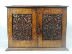 Oak smokers cabinet