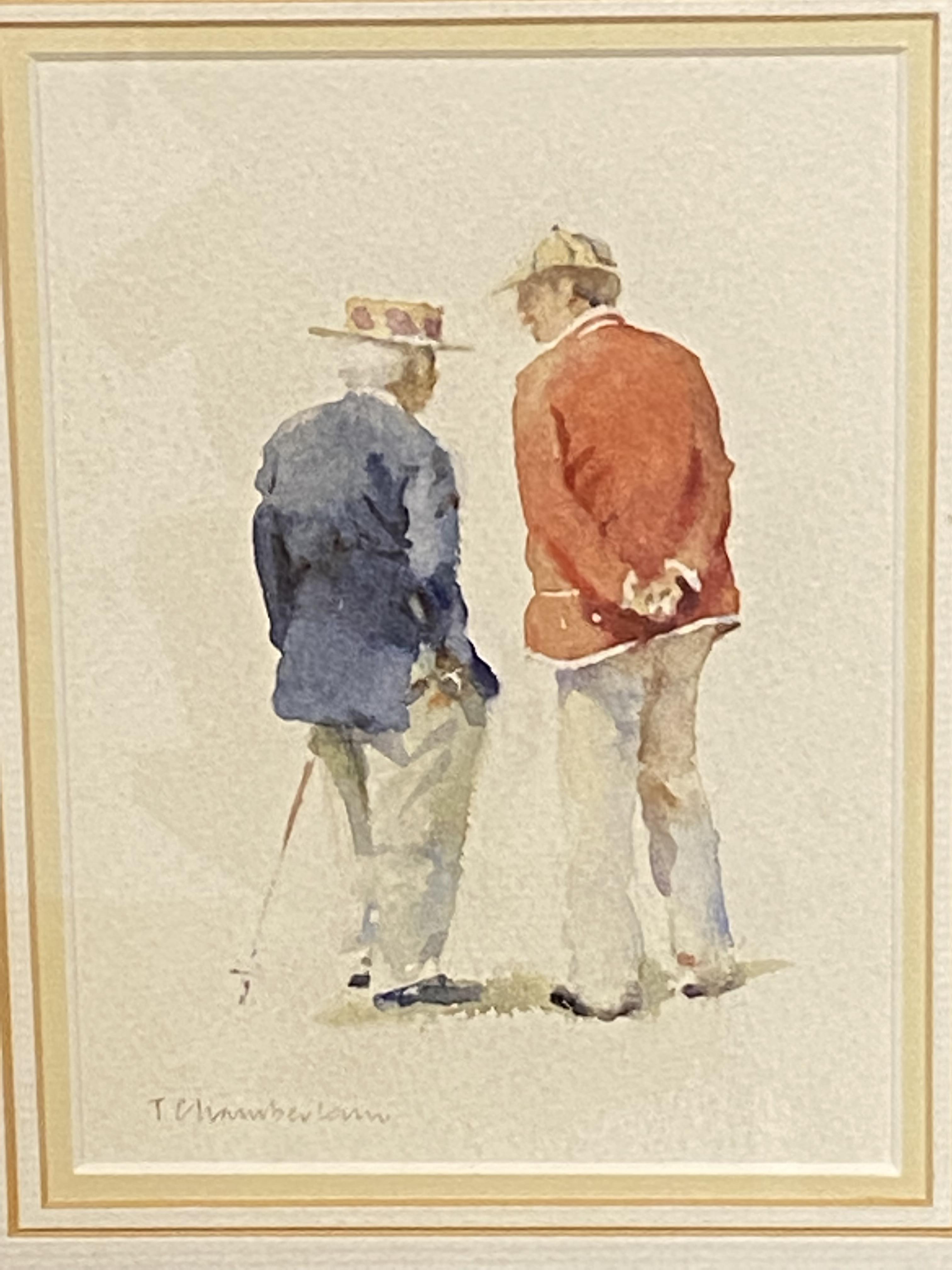 Trevor Chamberlain (b. 1933), The Regatta Veterans, framed and glazed watercolour