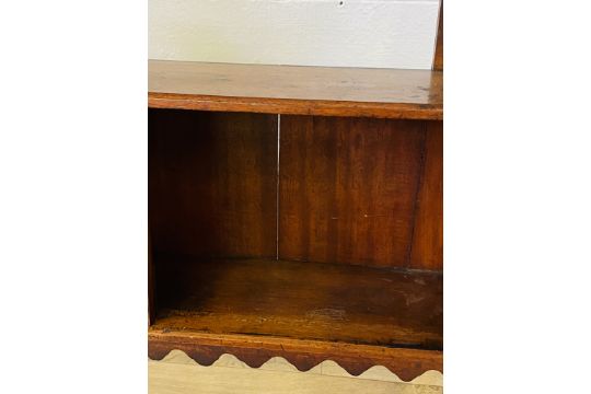 Mahogany wall mounted shelves - Image 2 of 4