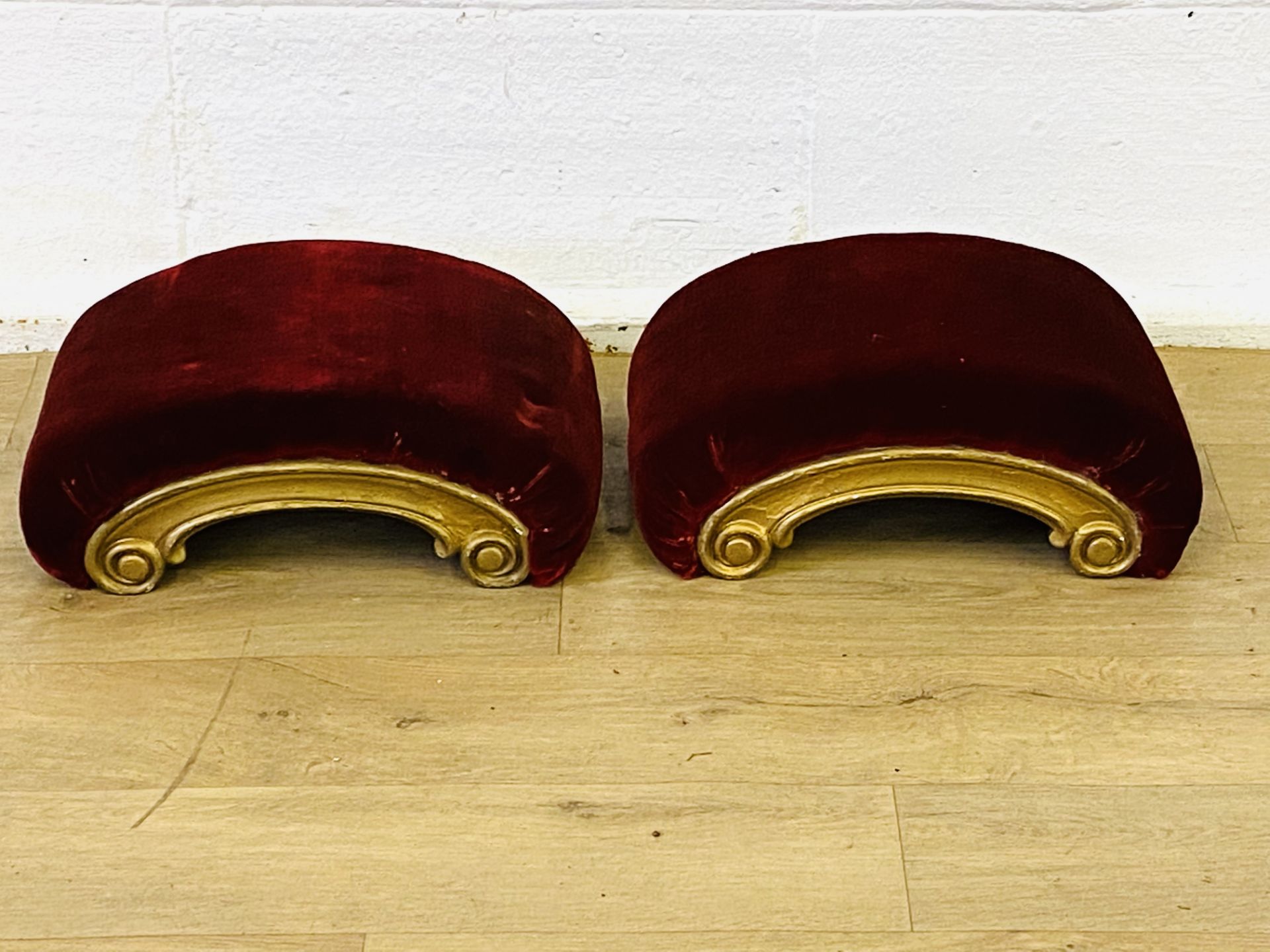 Two Victorian footstools