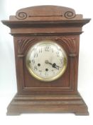 Oak cased mantel clock