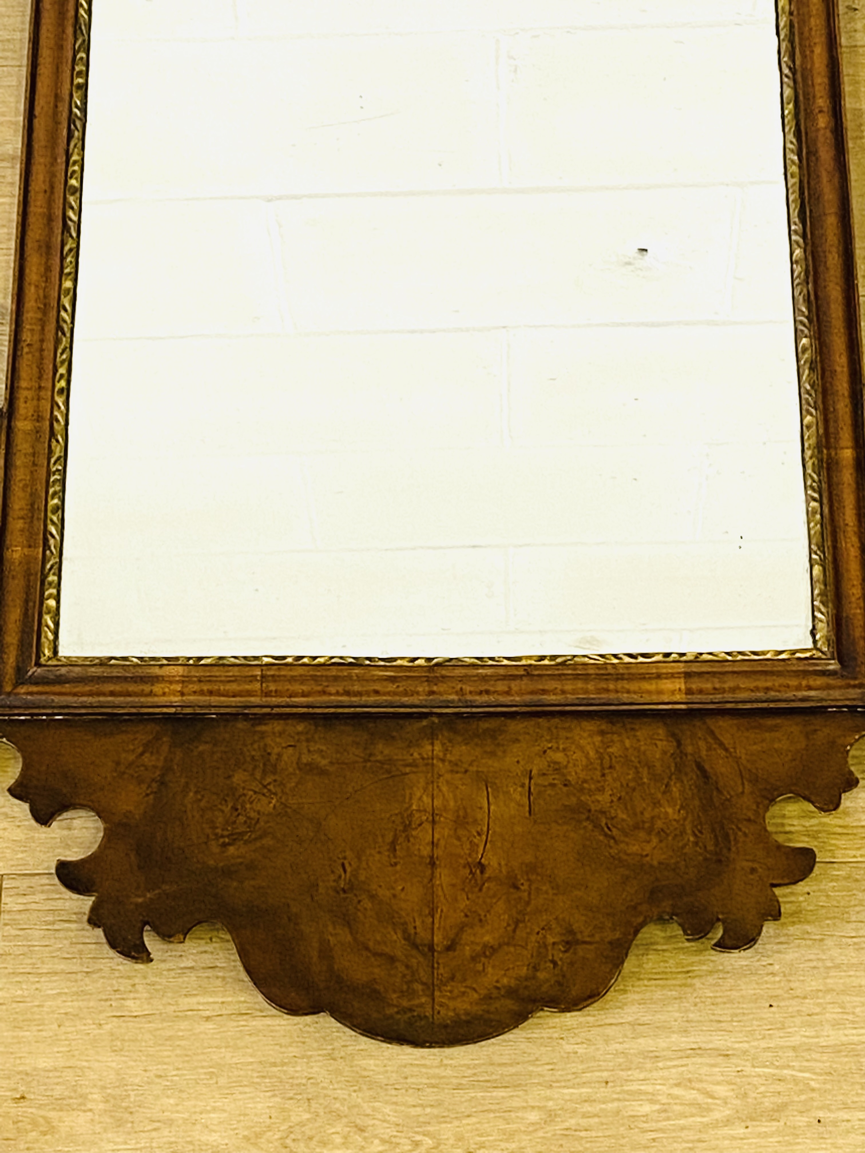 Georgian mahogany fret cut wall mirror - Image 4 of 5