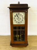 Mahogany cased wall clock