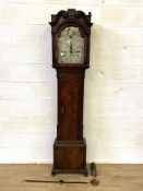 19th century mahogany longcase clock