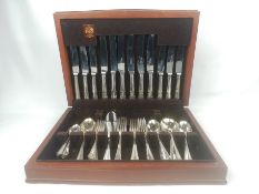 A canteen of silver plate cutlery