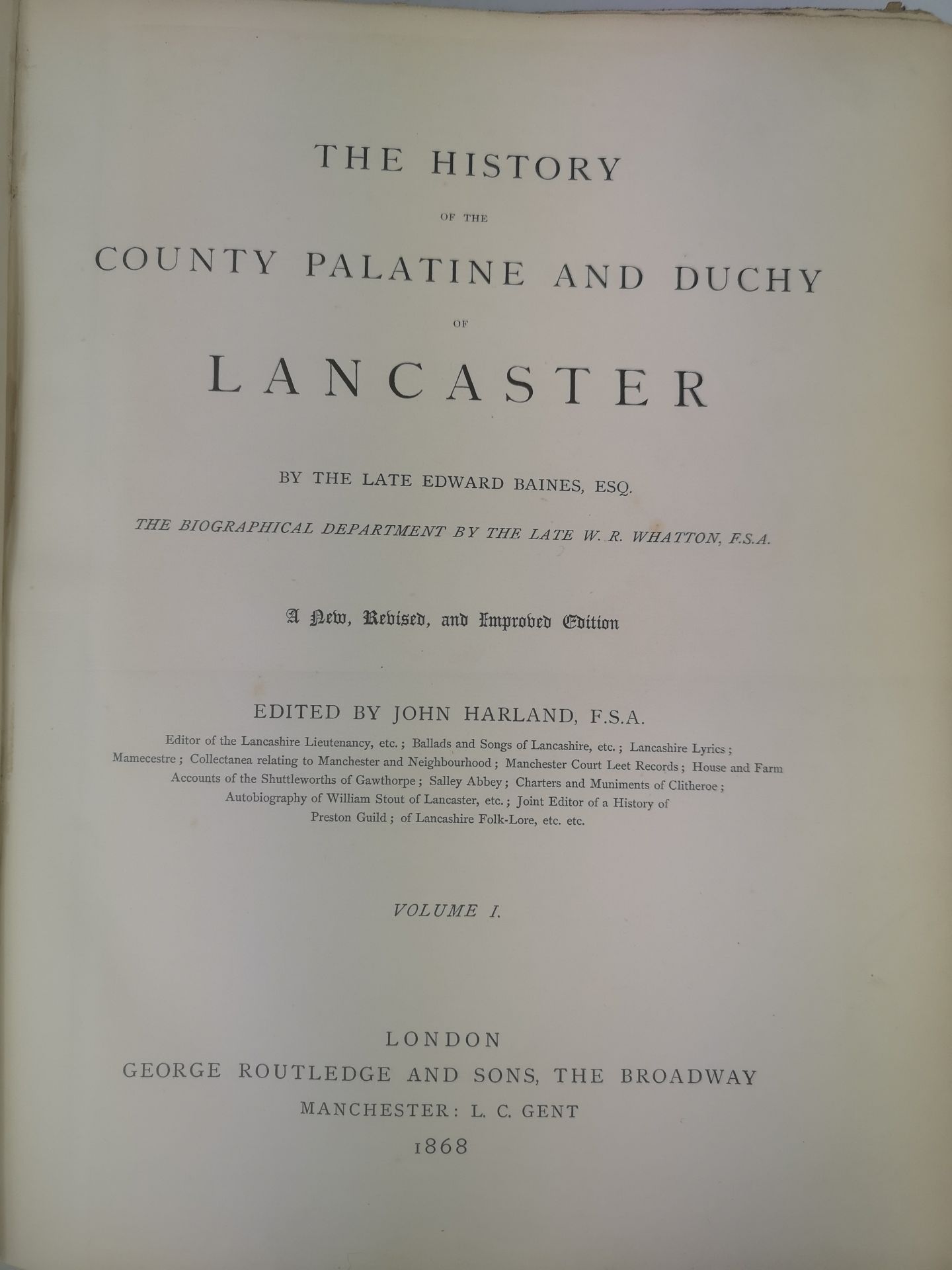 Baines History of Lancashire, 1870 and other works - Image 2 of 7