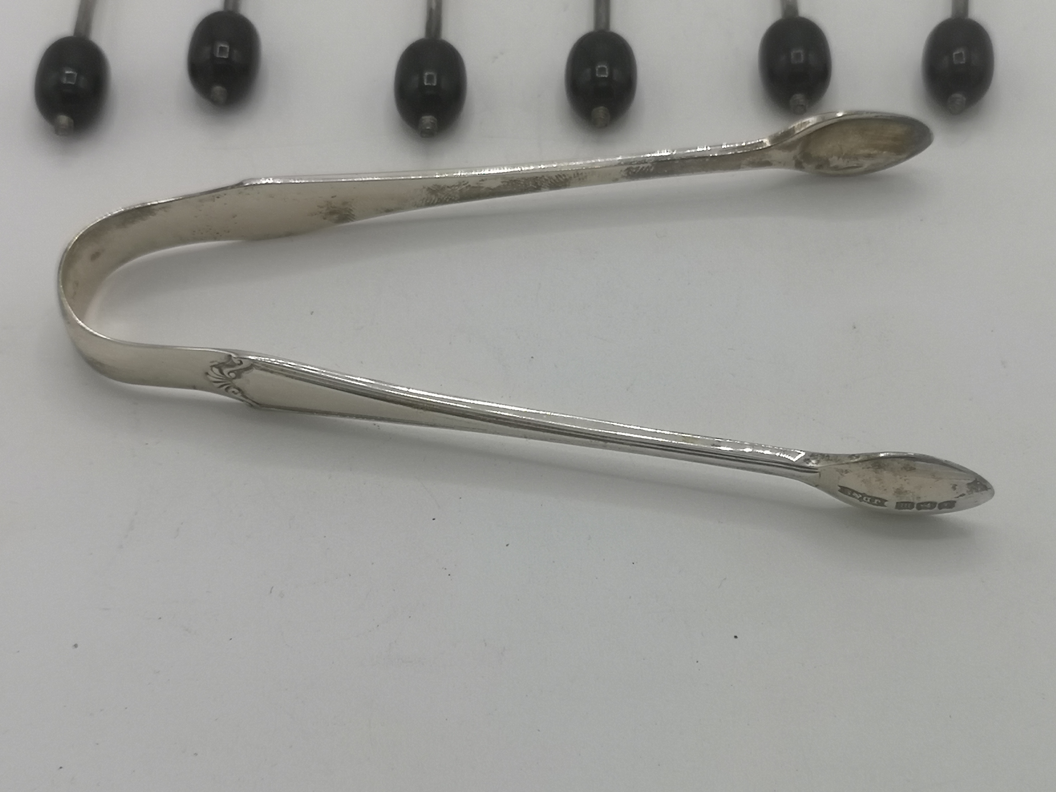 Two sets of silver spoons - Image 8 of 9