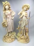 Two Capodimonte figures