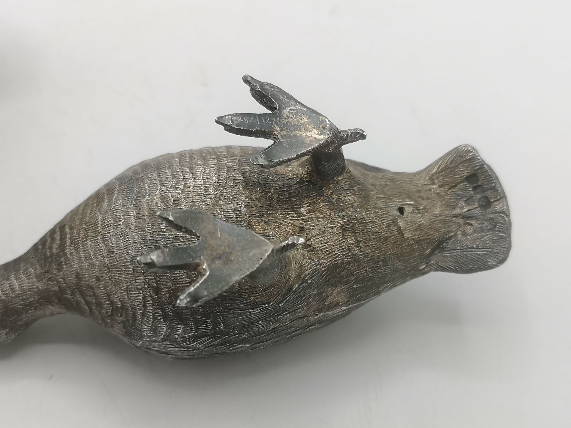 Two silver Grouse figurines by William Comyns - Image 7 of 7