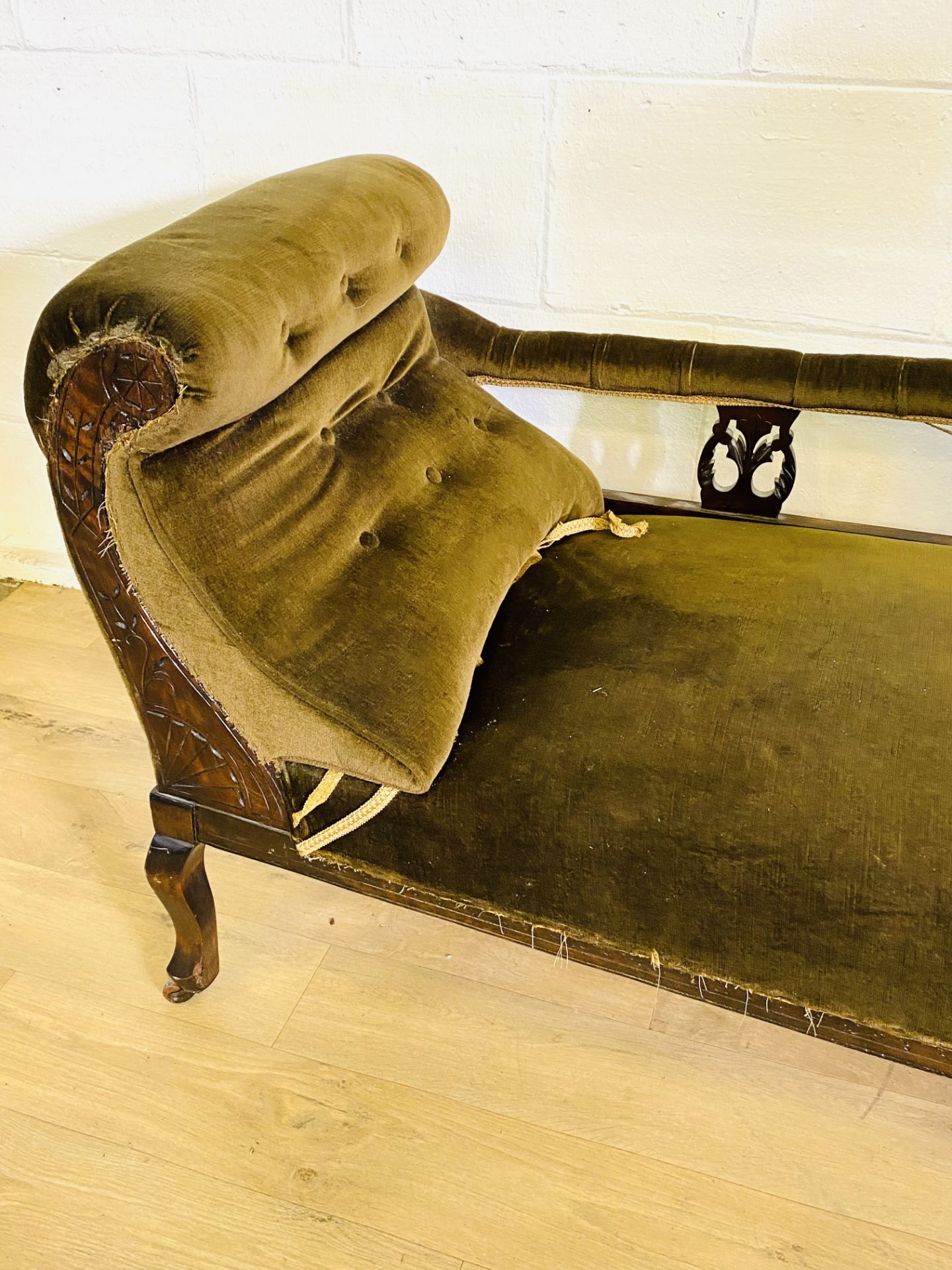 Mahogany chaise longue - Image 5 of 5