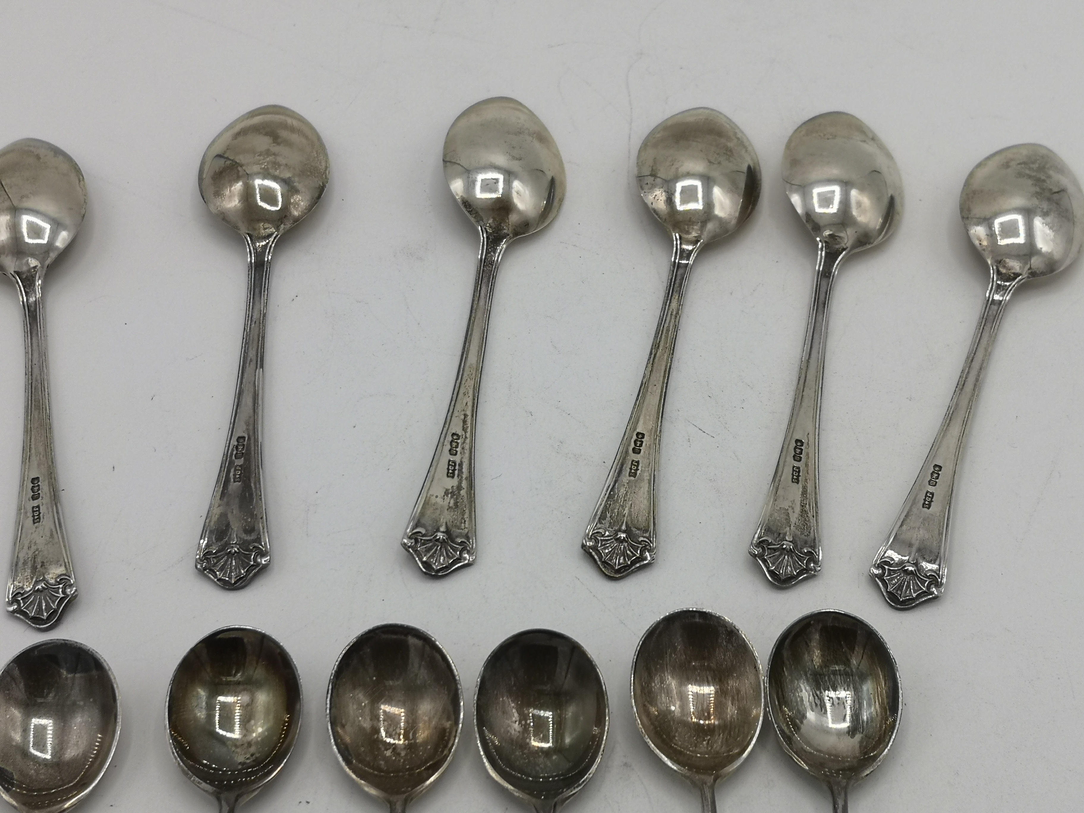 Two sets of silver spoons - Image 5 of 9