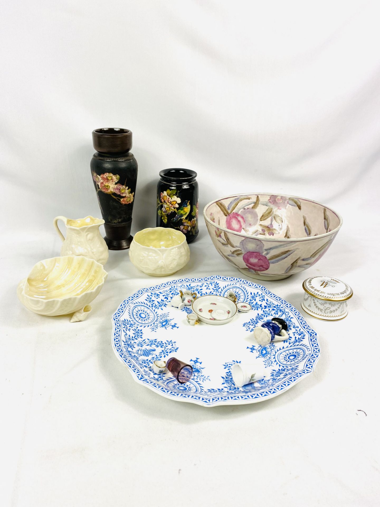 Three items of Belleek and other ceramics - Bild 2 aus 4