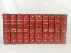 The Dramatic Works of William Shakespeare in ten half bound volumes