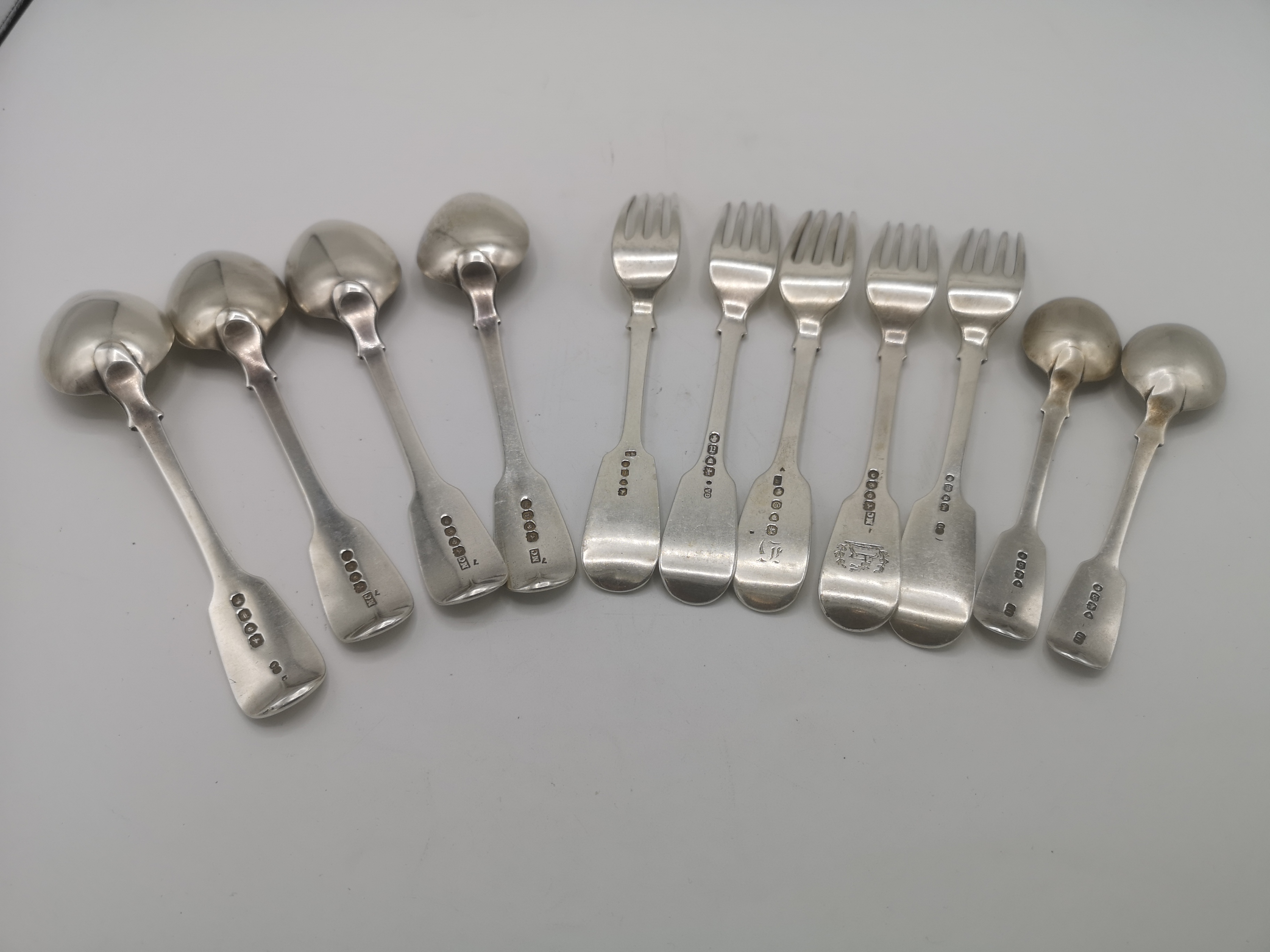 Quantity of silver cutlery - Image 6 of 9