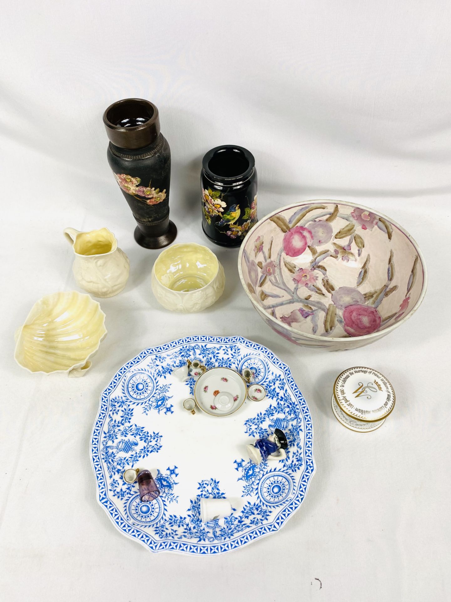 Three items of Belleek and other ceramics - Bild 4 aus 4