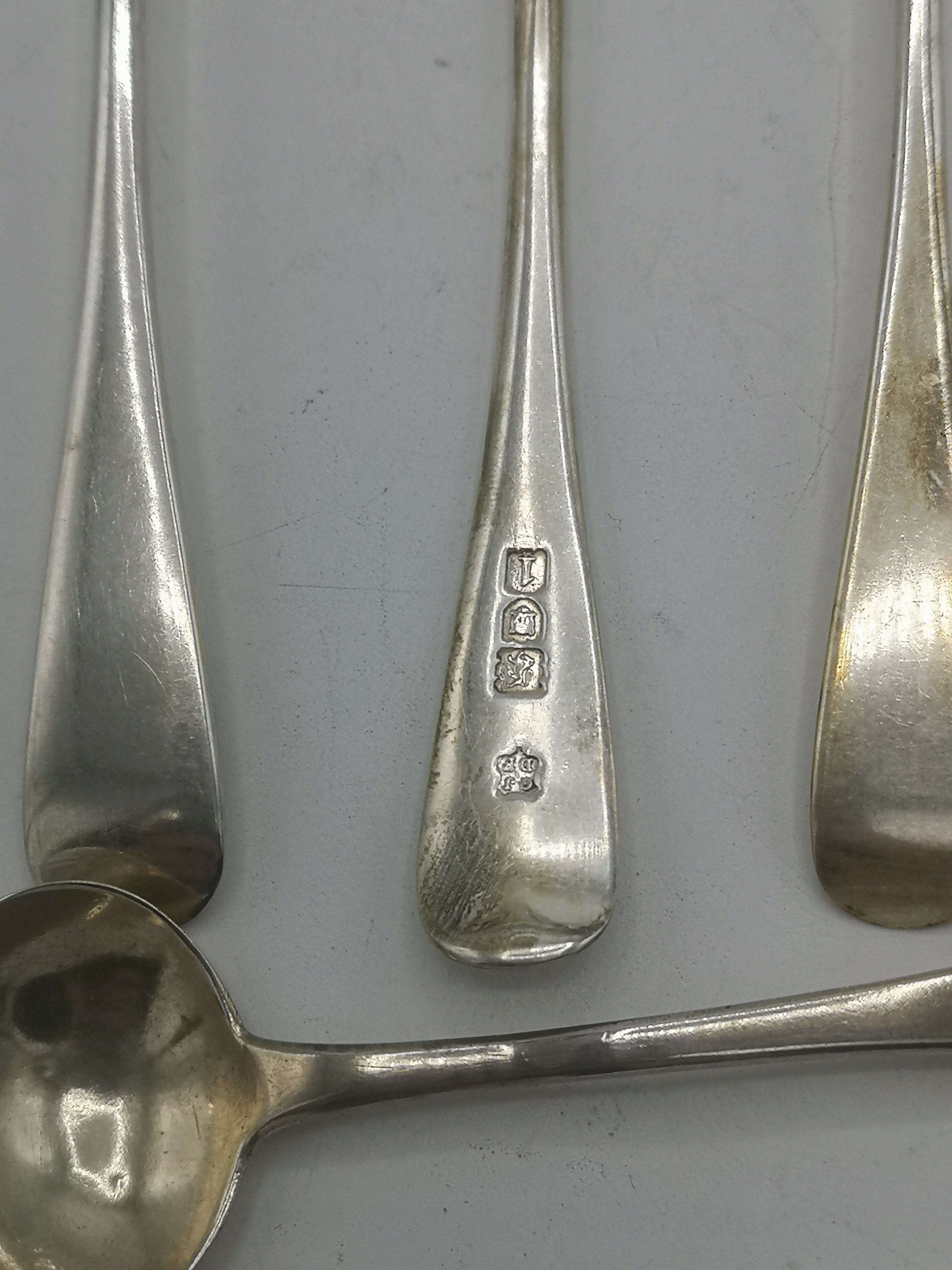 Set of seven silver tea spoons - Image 3 of 8