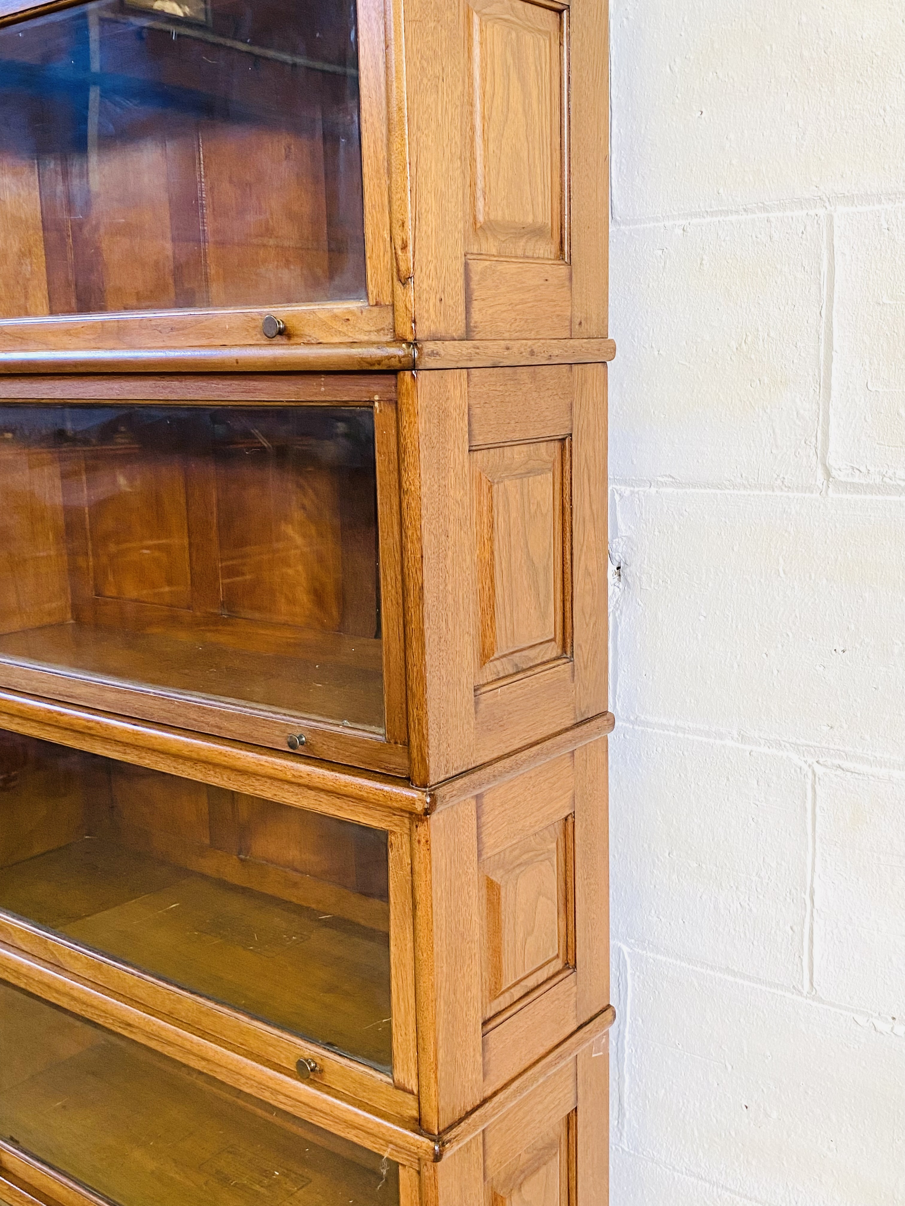 Wernicke mahogany barristers bookcase - Image 5 of 7