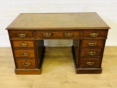 Mahogany pedestal desk