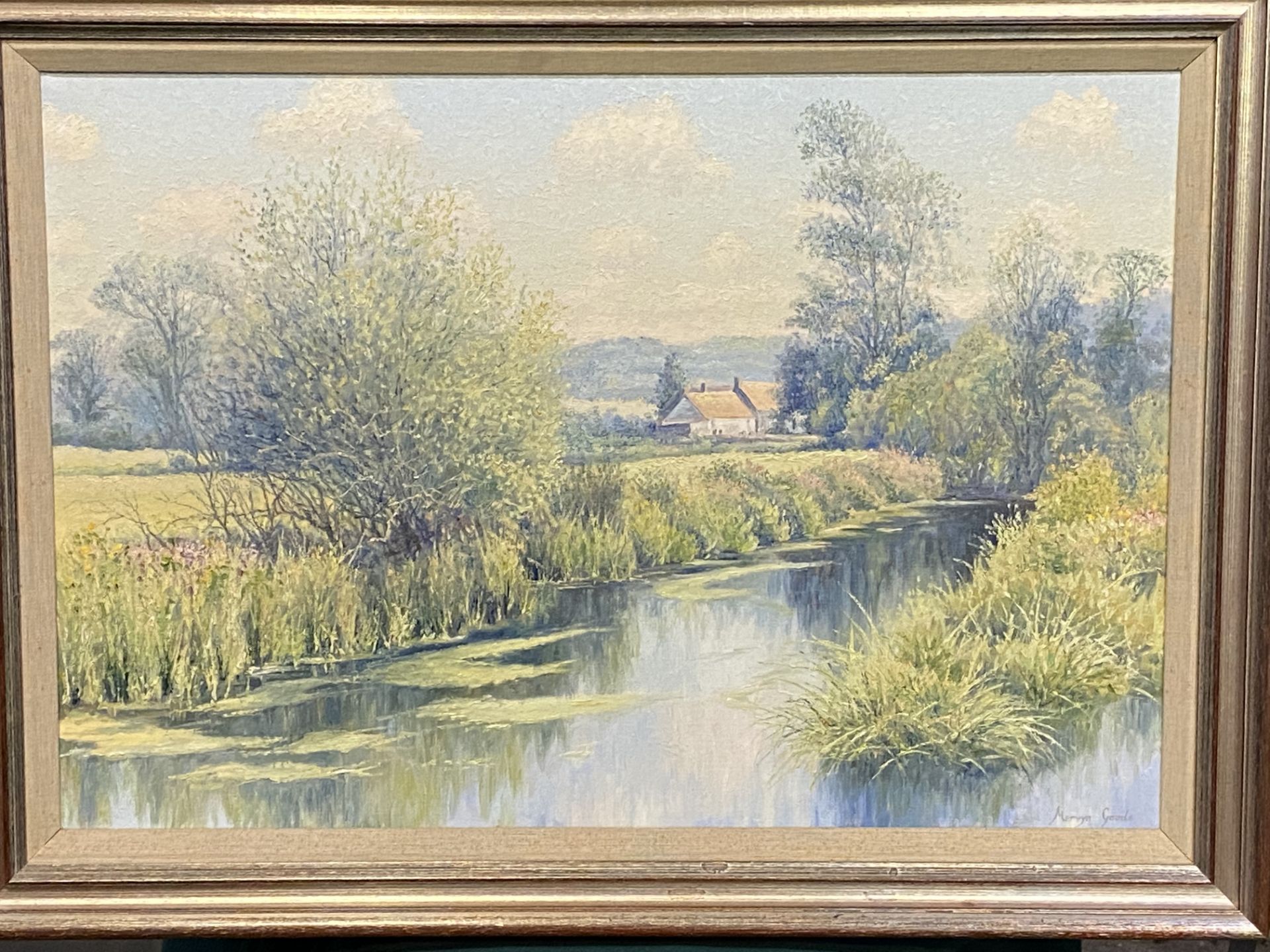 Framed oil on canvas, Ovington Mill signed Mervyn Goode - Image 5 of 5