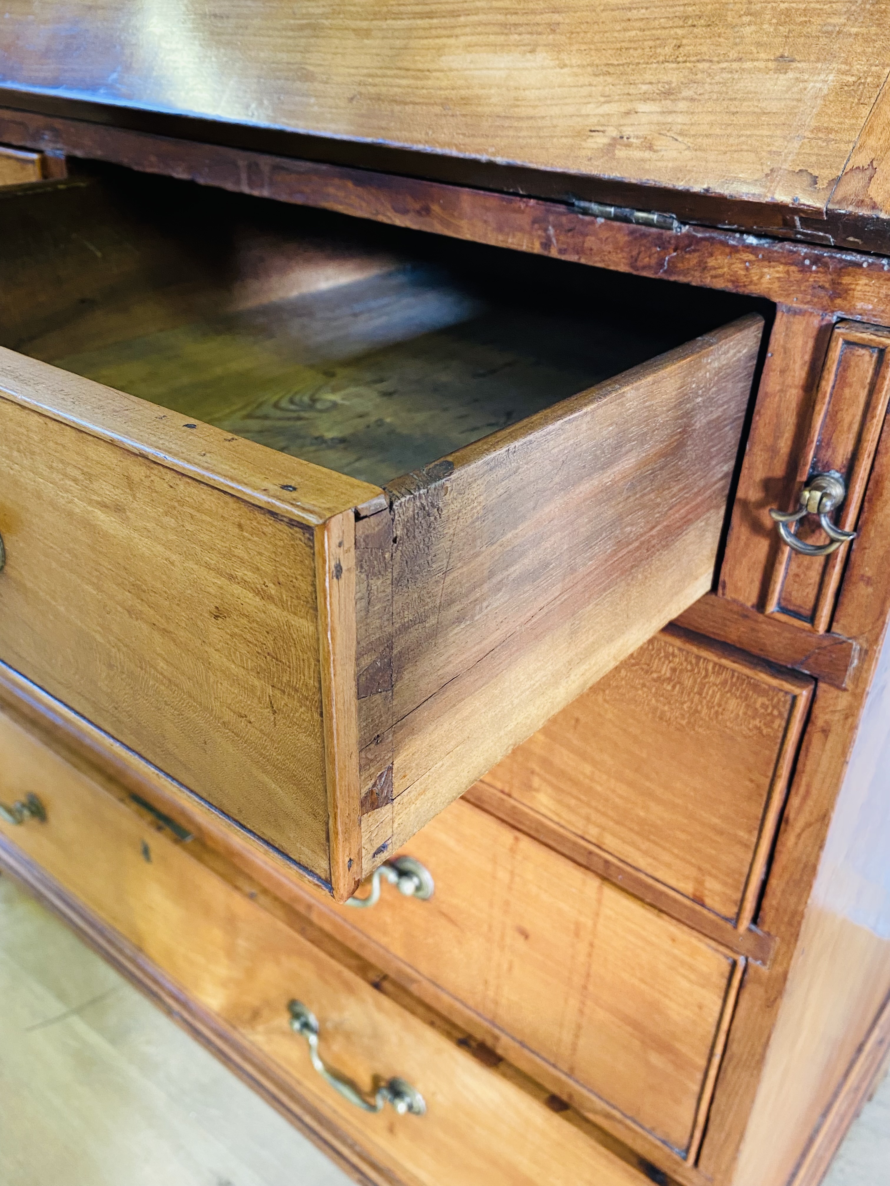 Mahogany bureau bookcase - Image 8 of 9