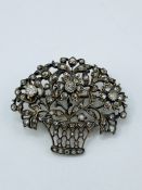 Diamond set brooch