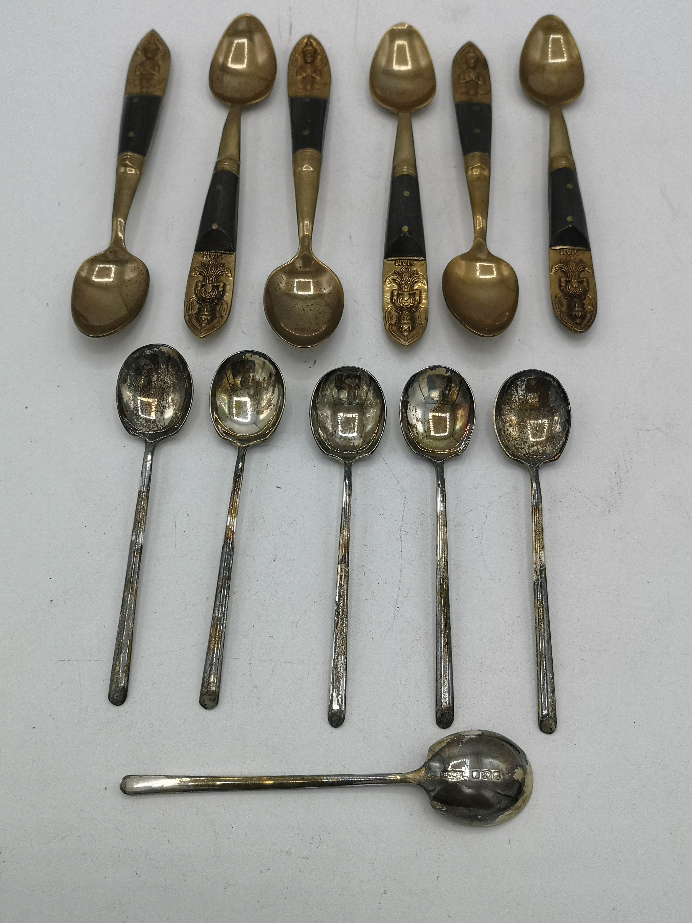 Boxed set of silver coffee spoons - Image 2 of 4