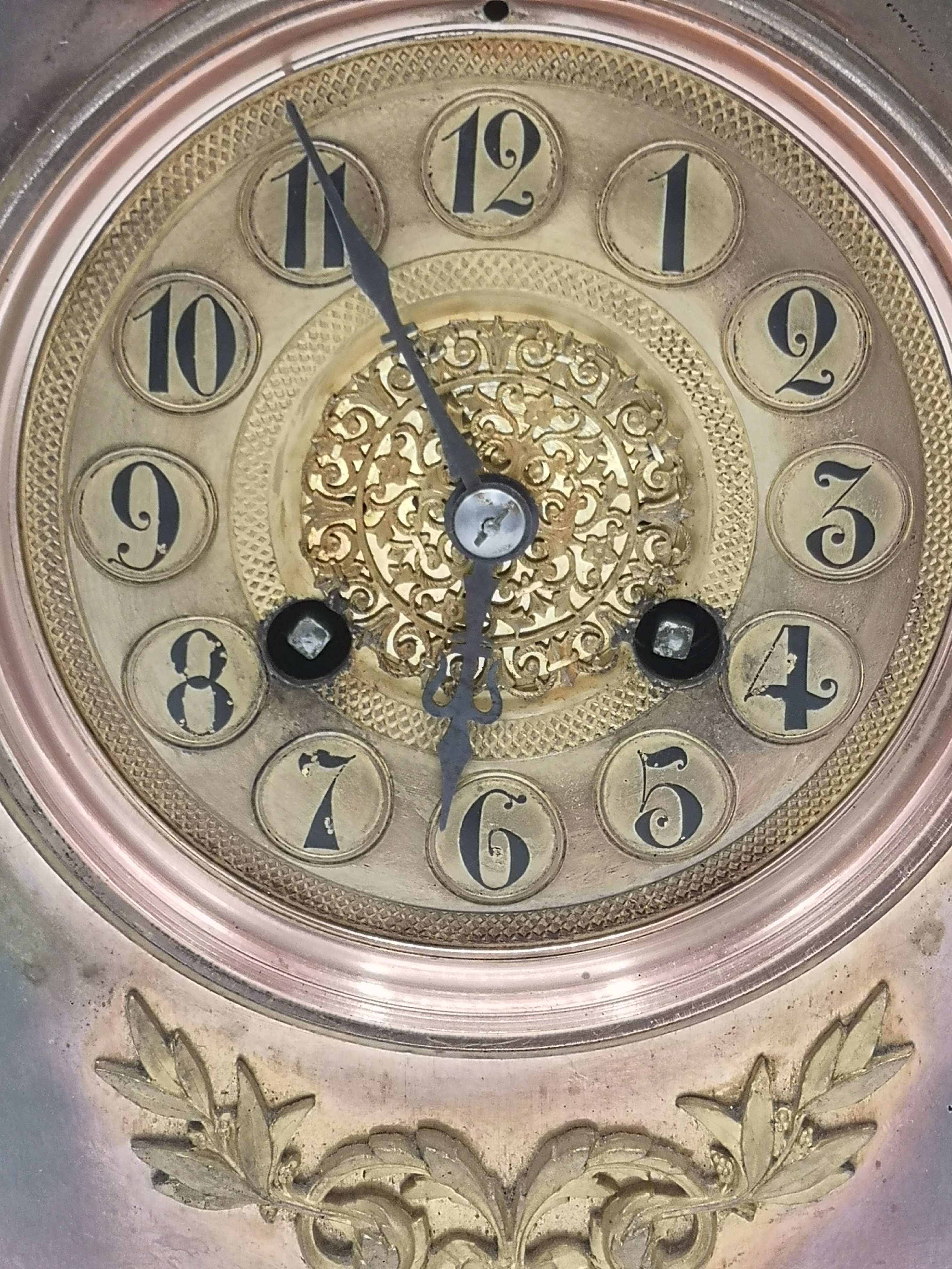 Brass cased mantel clock - Image 6 of 6