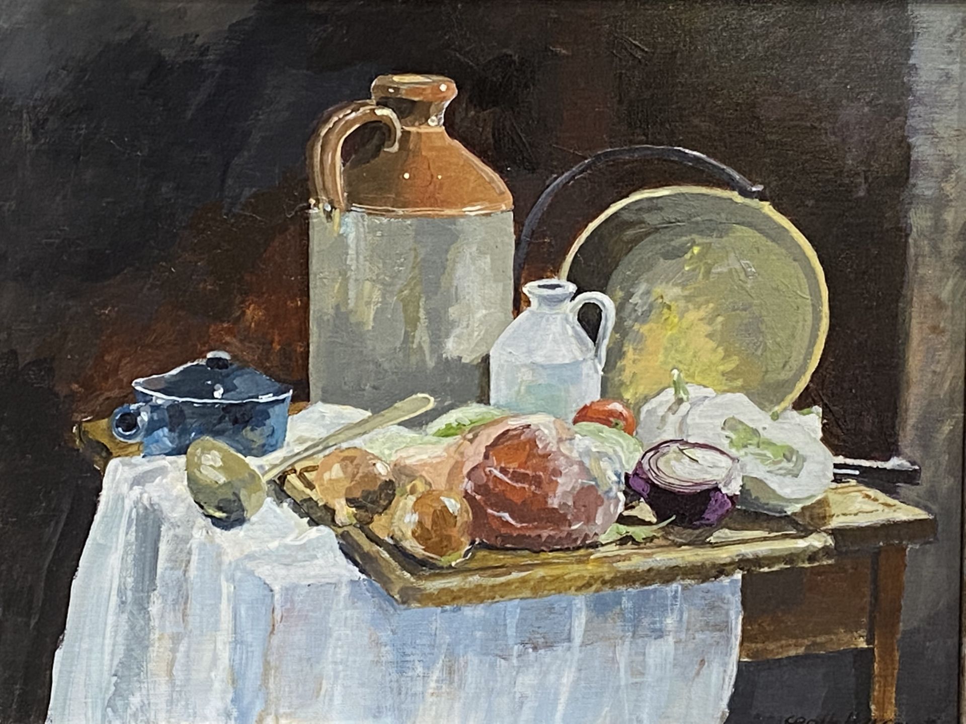 Oil on board still life - Image 4 of 5