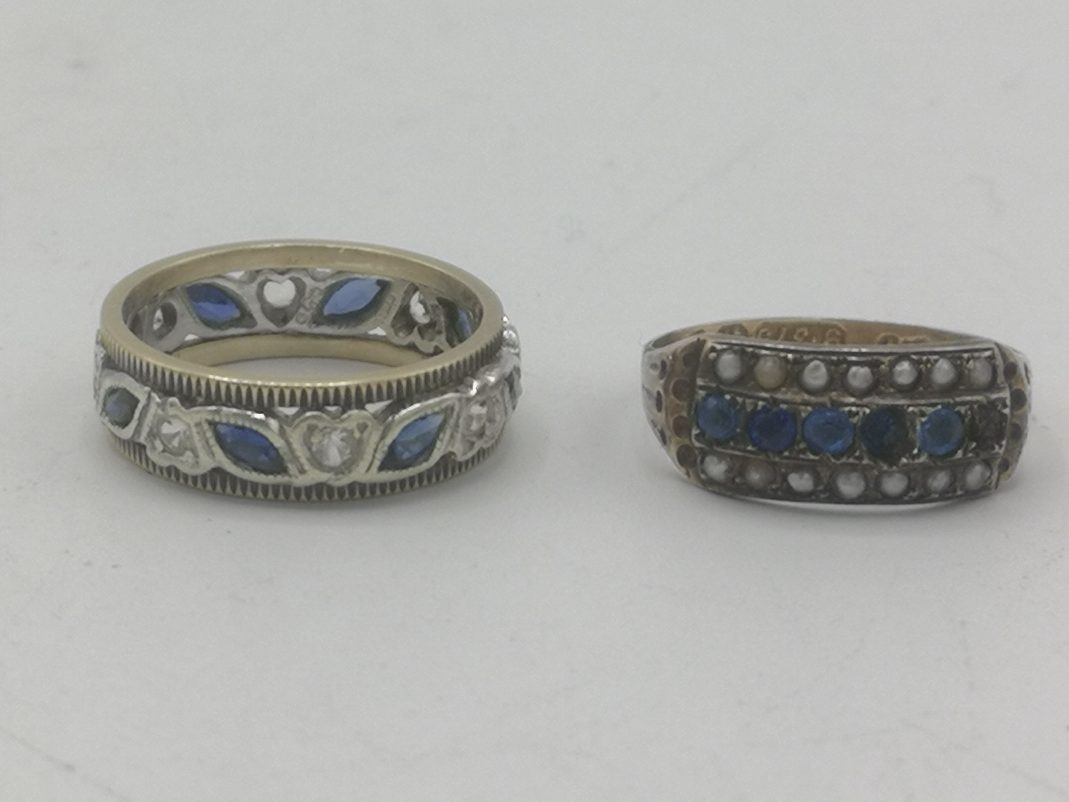 Two 9ct stone set rings - Image 2 of 8