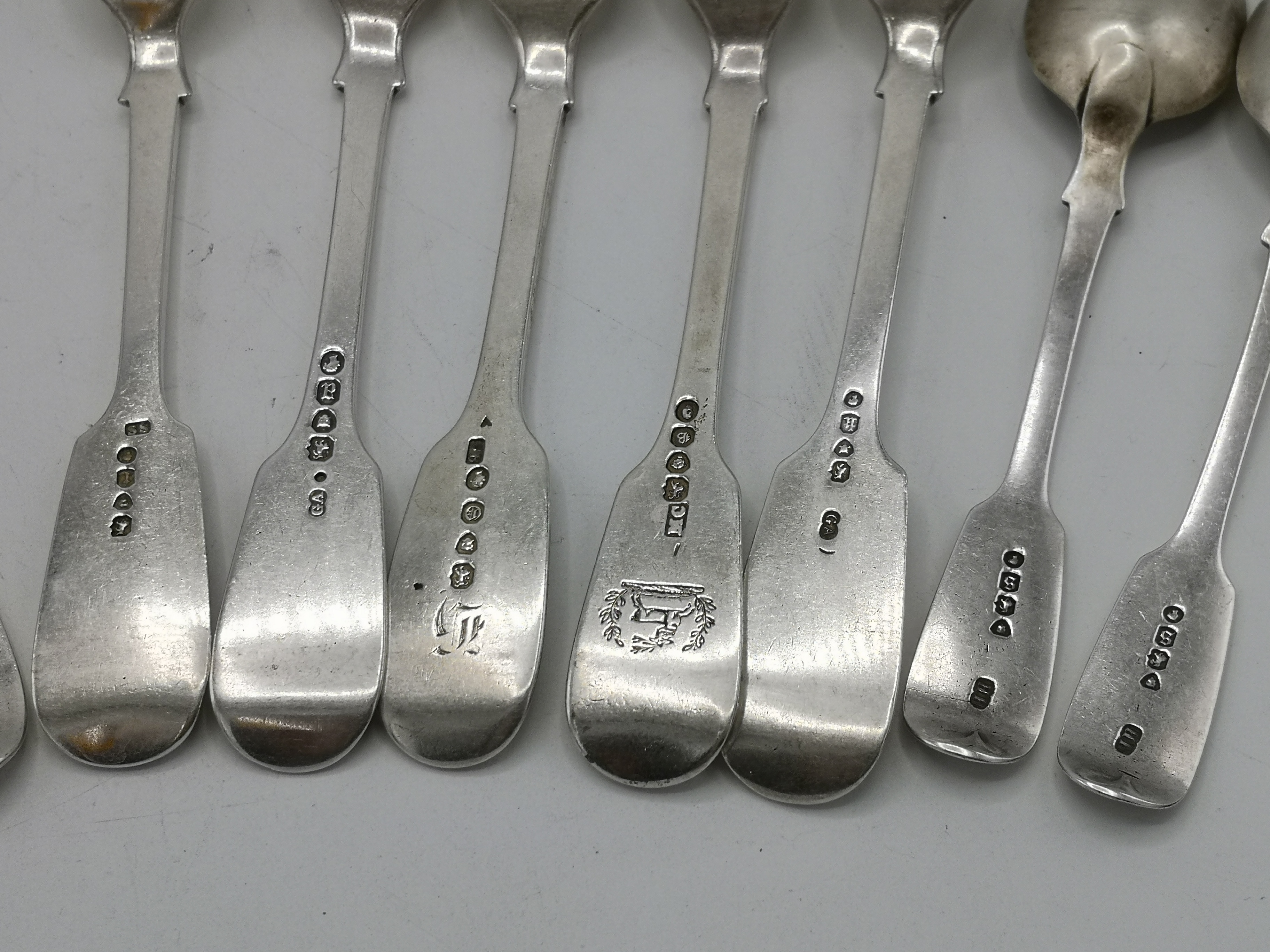 Quantity of silver cutlery - Image 4 of 9