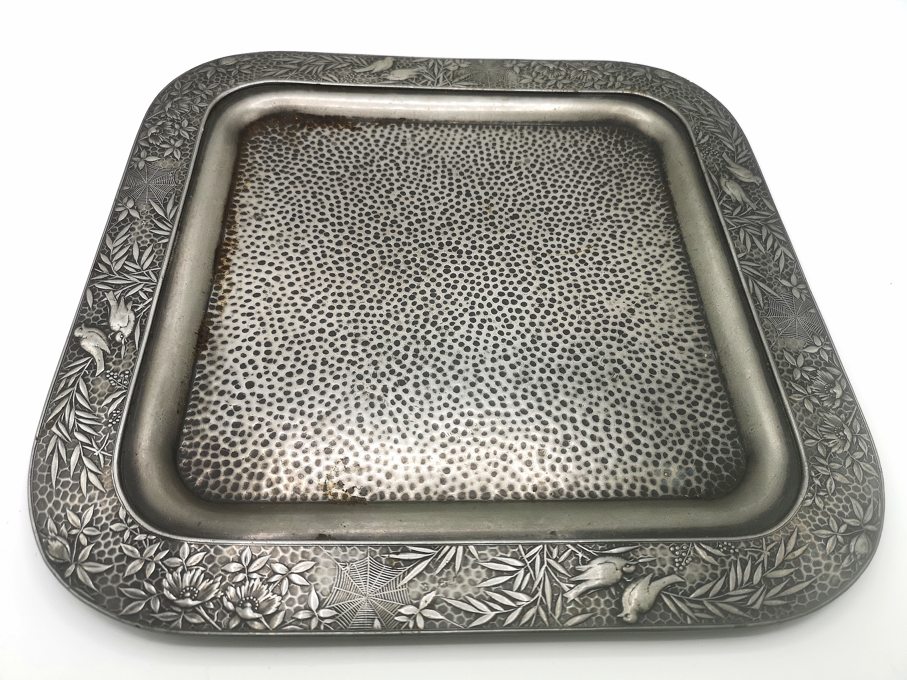 Meriden Britannia Co. pewter tray - Image 3 of 3