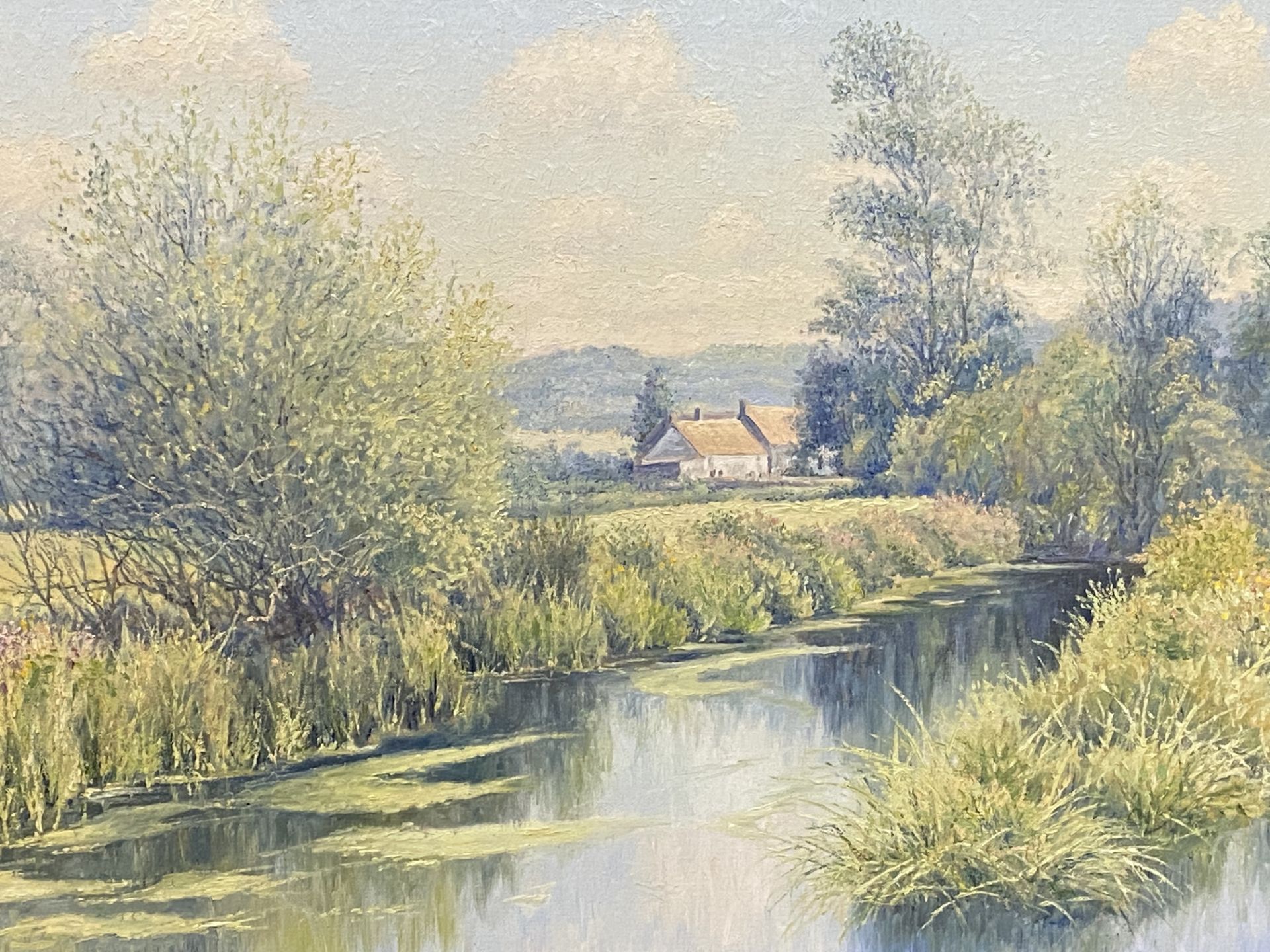 Framed oil on canvas, Ovington Mill signed Mervyn Goode - Image 4 of 5