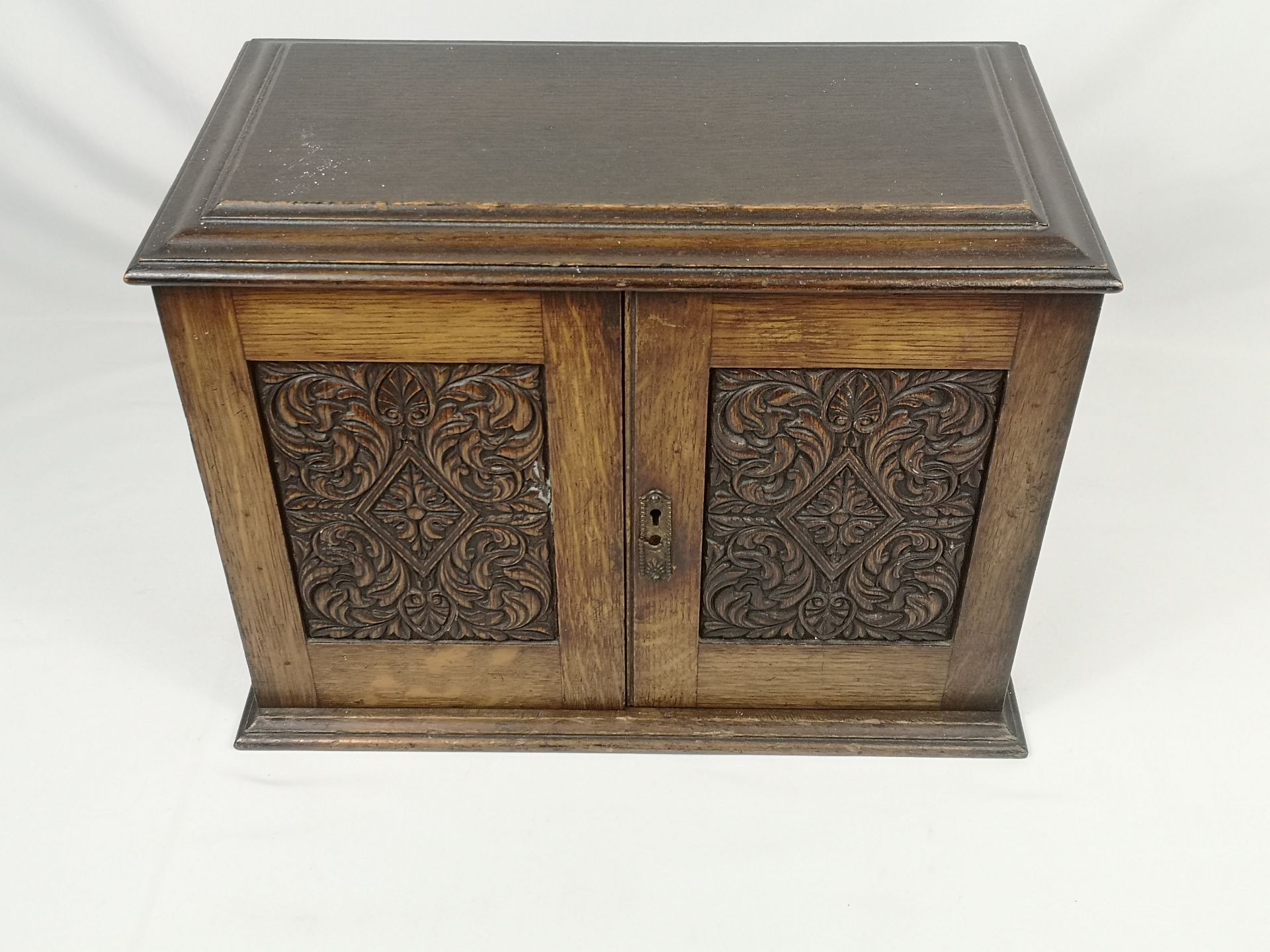 Oak smokers cabinet - Image 3 of 4