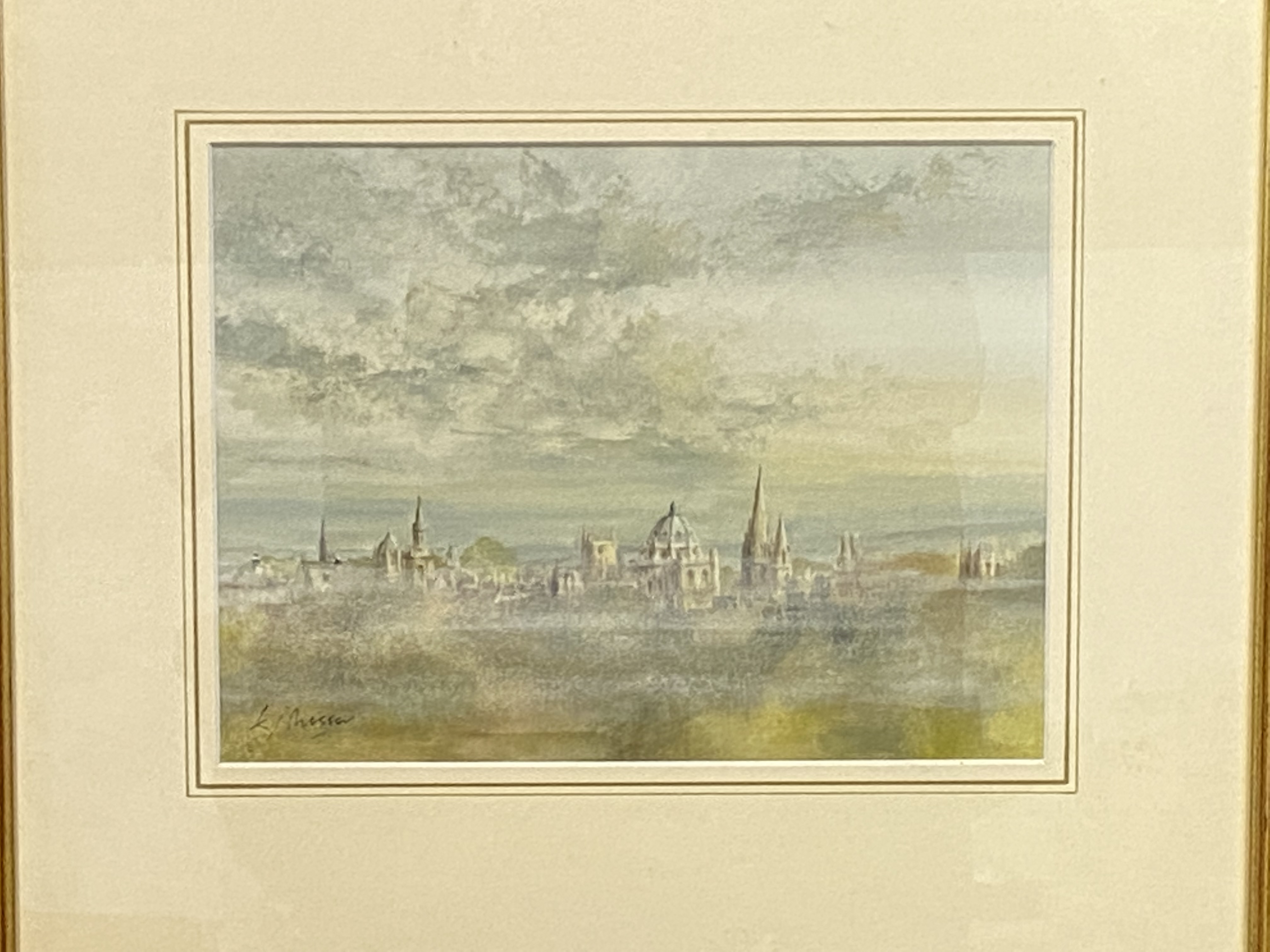 Watercolour of Oxford - Image 2 of 4