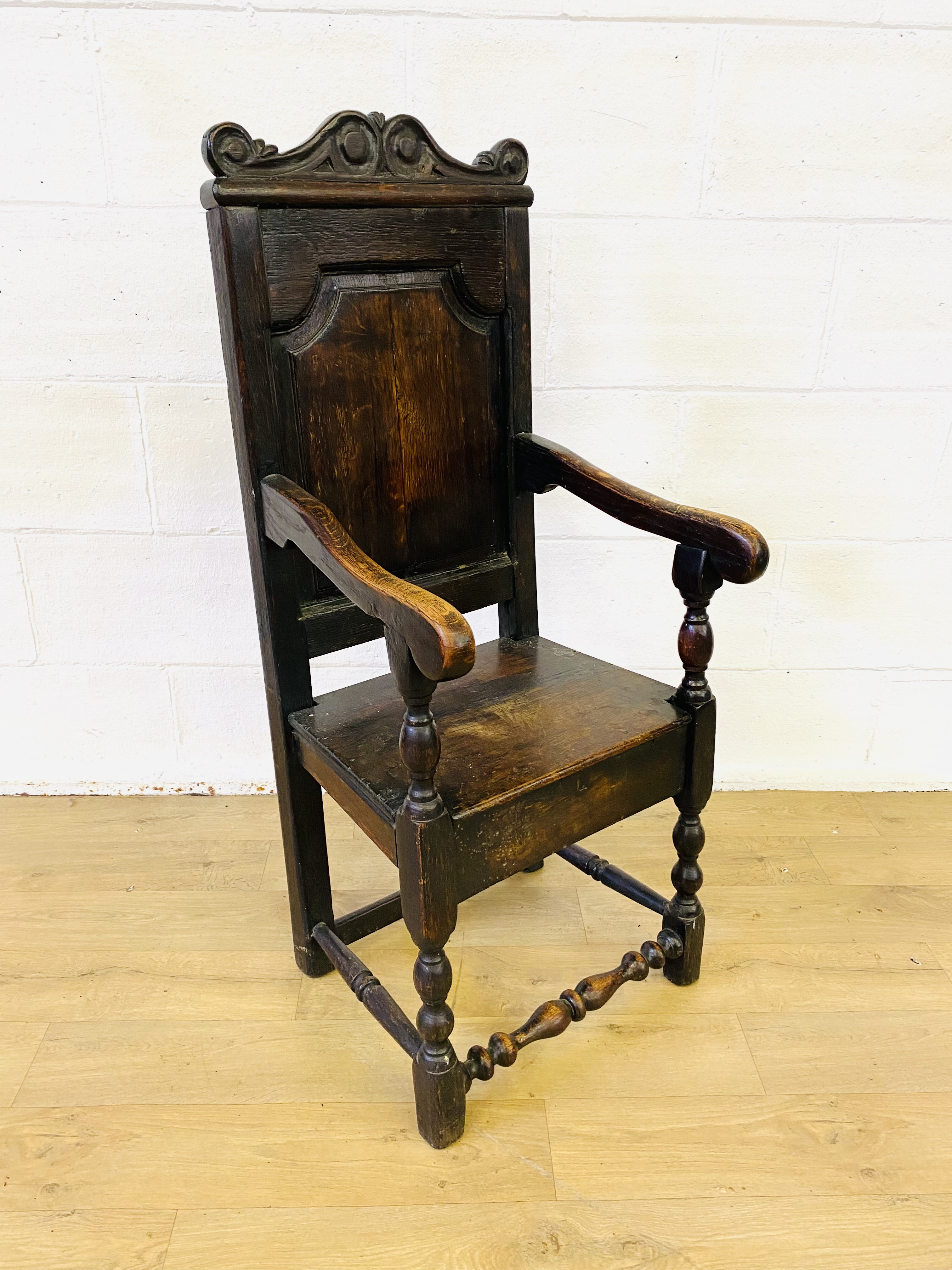 Victorian oak armchair - Image 4 of 4